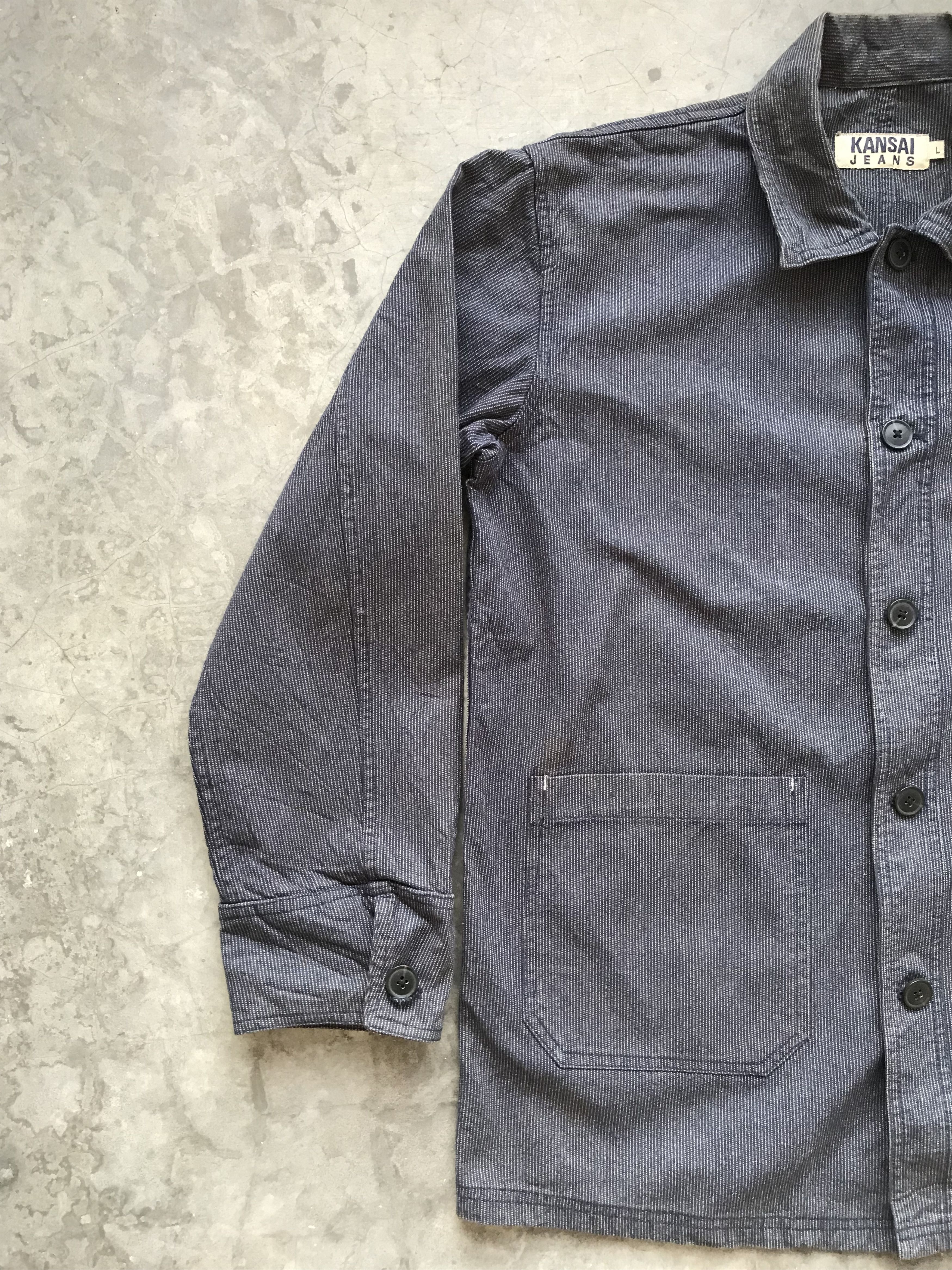 Kansai Yamamoto KANSAI JEANS Kansai Legendary Designer Chore Jacket Size US L / EU 52-54 / 3 - 5 Thumbnail