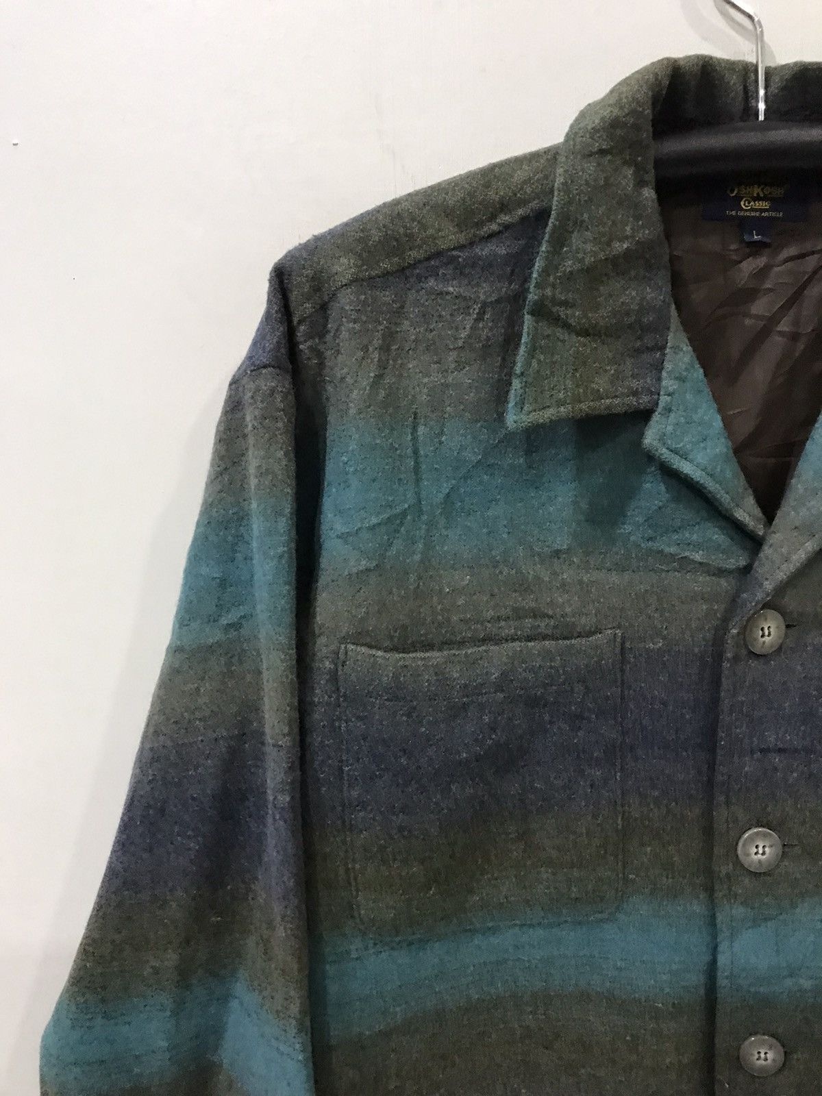 Oshkosh OSHKOSH Multipockets Aryclic Wool Light Jacket Size US L / EU 52-54 / 3 - 4 Thumbnail