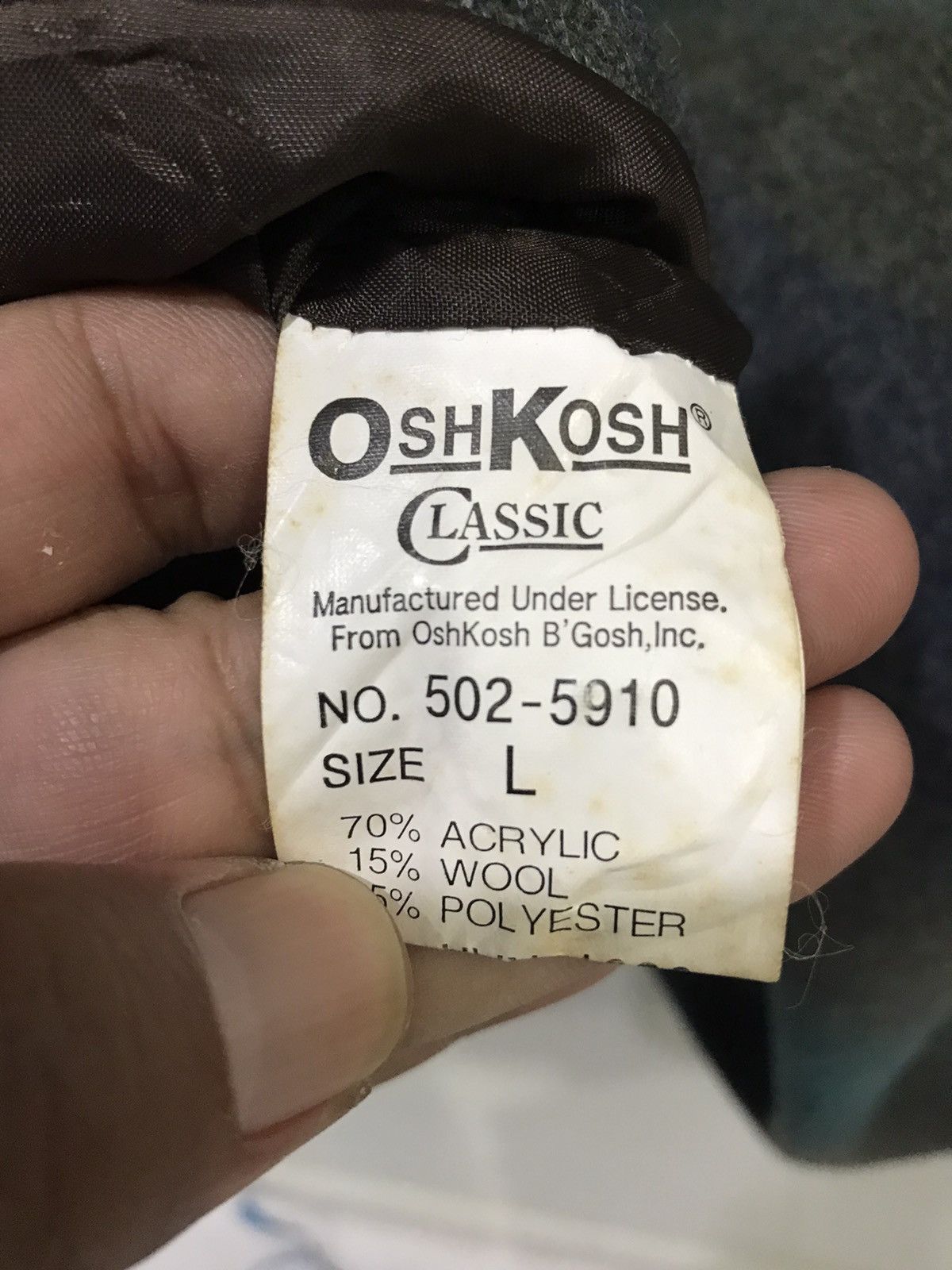Oshkosh OSHKOSH Multipockets Aryclic Wool Light Jacket Size US L / EU 52-54 / 3 - 10 Thumbnail