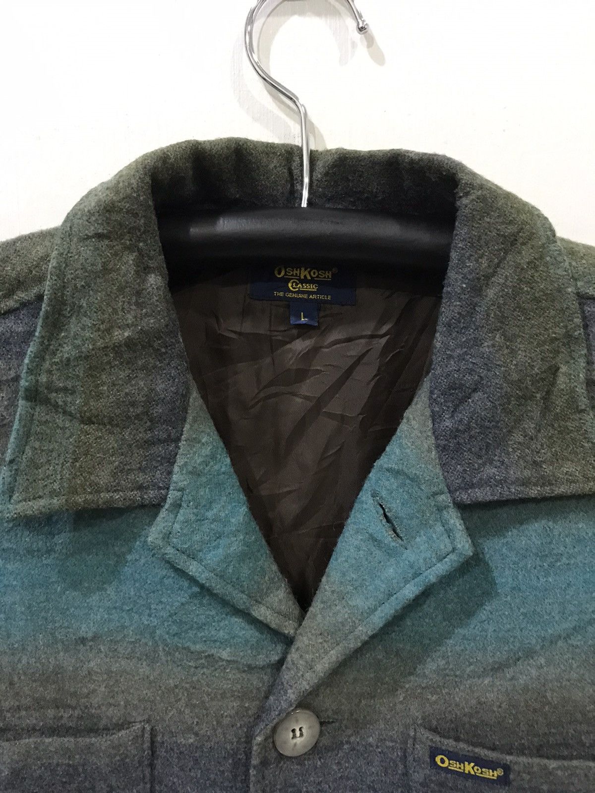 Oshkosh OSHKOSH Multipockets Aryclic Wool Light Jacket Size US L / EU 52-54 / 3 - 2 Thumbnail