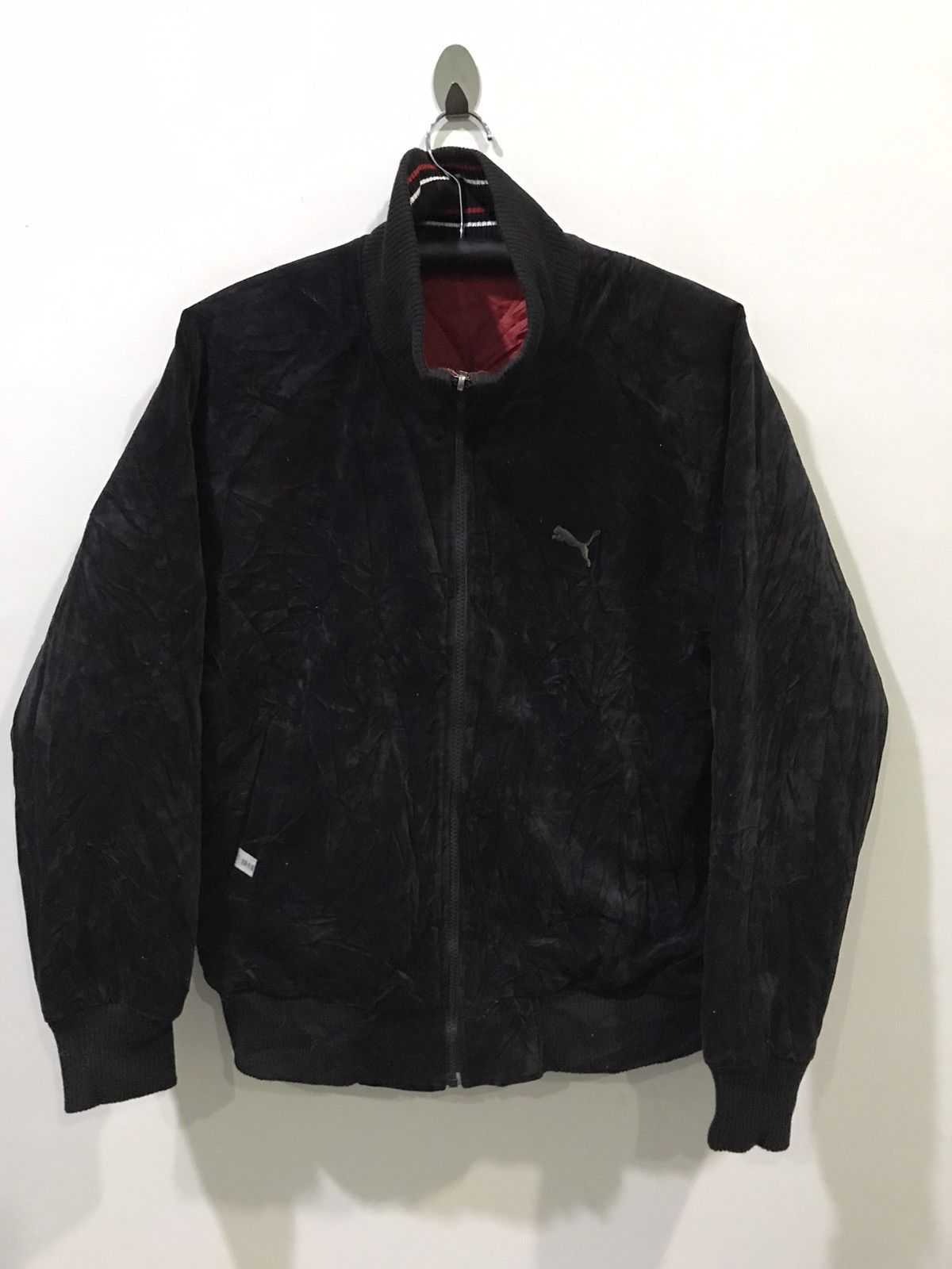 Puma PUMA Sportswear Reversible Velvet/Quilted Varsity Jacket Size US L / EU 52-54 / 3 - 7 Thumbnail