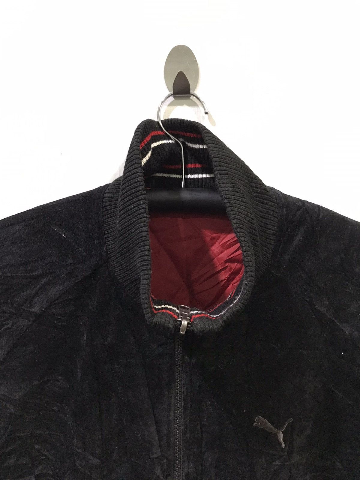 Puma PUMA Sportswear Reversible Velvet/Quilted Varsity Jacket Size US L / EU 52-54 / 3 - 8 Thumbnail