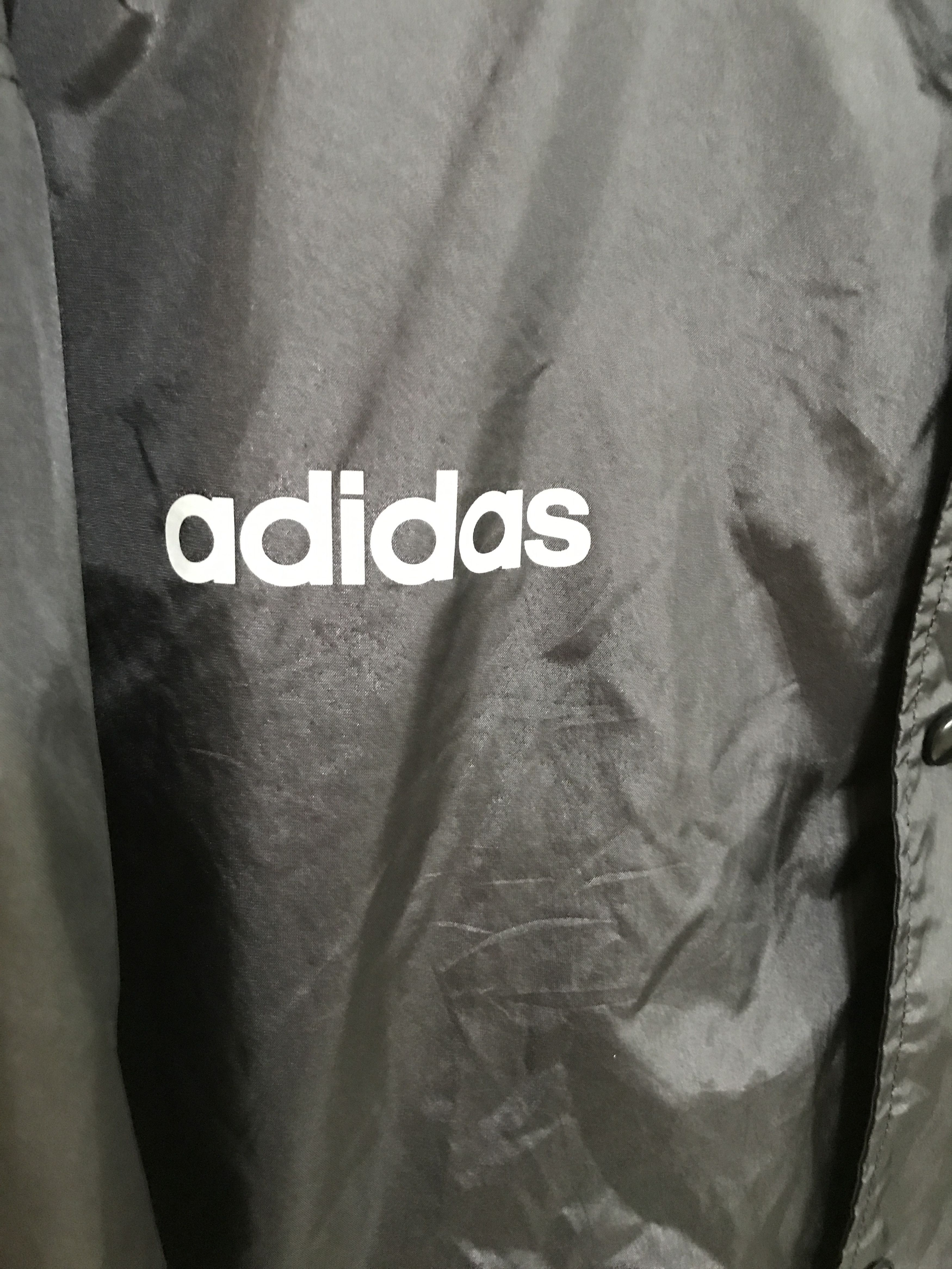 Adidas × Vintage J22 Vintage 90s adidas Spell Out Windbreaker Jacket Size US L / EU 52-54 / 3 - 3 Thumbnail