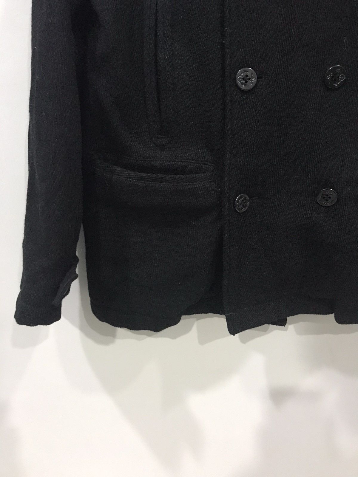 Japanese Brand mangrove Japan Black Double Breast USN Peacoat Size US L / EU 52-54 / 3 - 6 Thumbnail