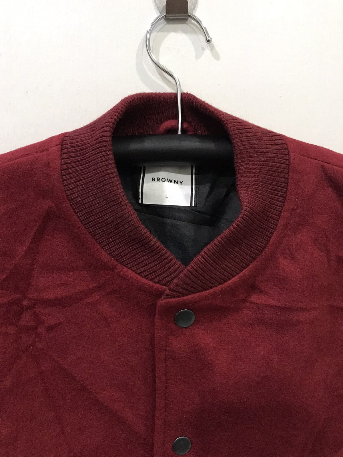 Japanese Brand BROWNY Wool Varsity Jacket Size US L / EU 52-54 / 3 - 2 Thumbnail