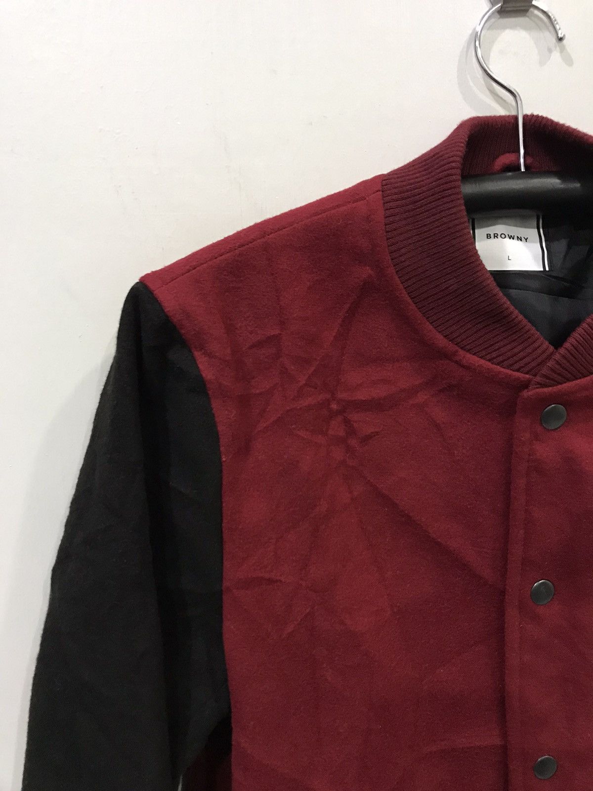 Japanese Brand BROWNY Wool Varsity Jacket Size US L / EU 52-54 / 3 - 4 Thumbnail