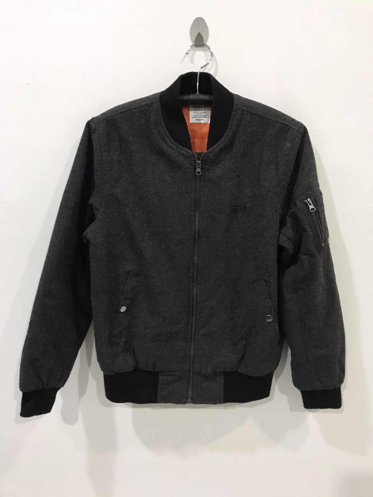 Japanese Brand DIVISION 01 Japan Wool Bomber Jacket Size US M / EU 48-50 / 2 - 3 Thumbnail