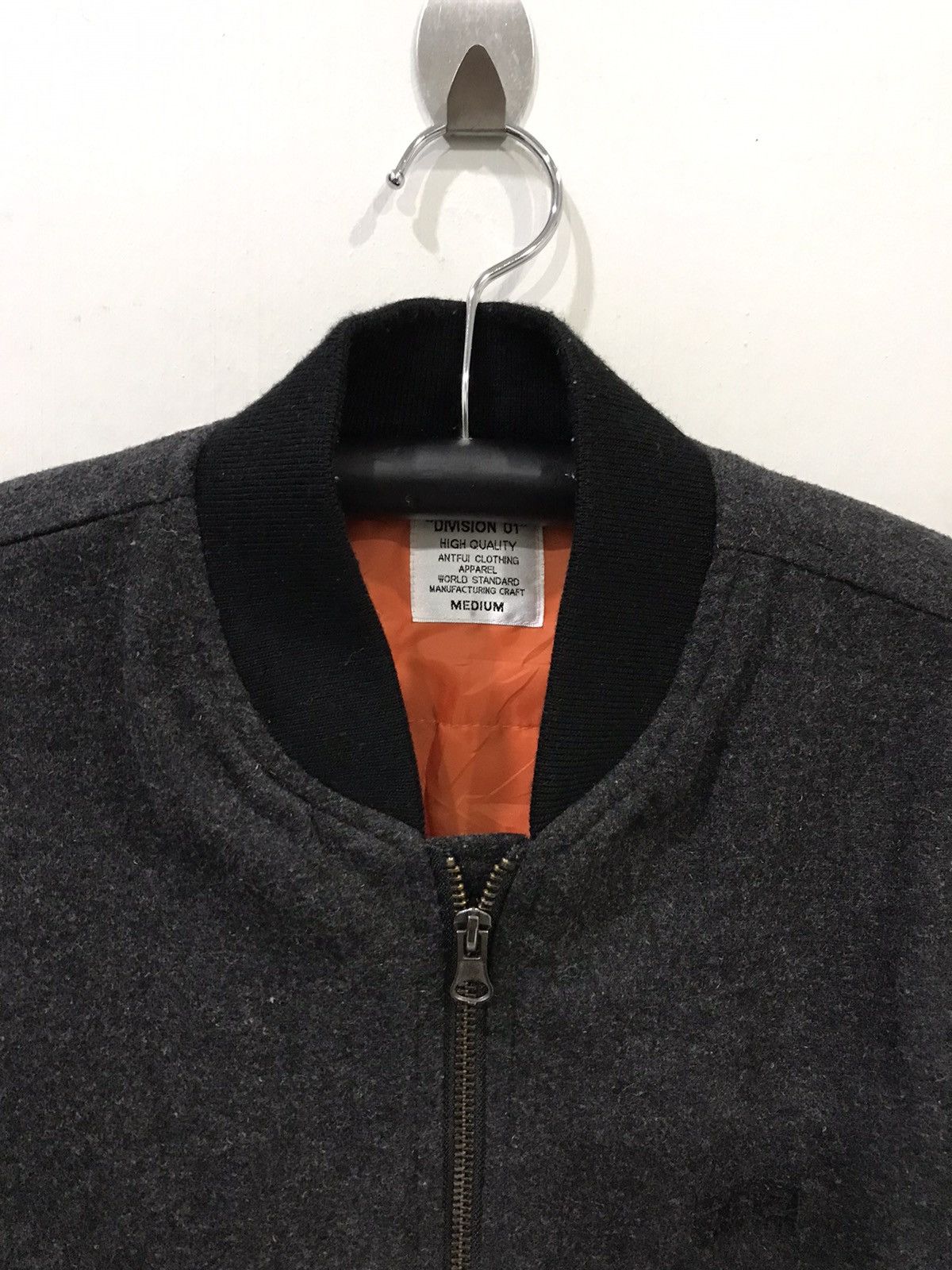 Japanese Brand DIVISION 01 Japan Wool Bomber Jacket Size US M / EU 48-50 / 2 - 4 Thumbnail