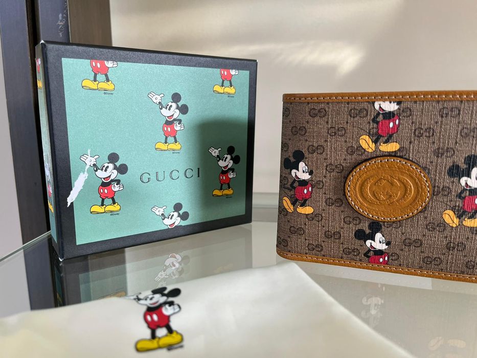 Gucci Mickey Mouse Wallet in Multicolor Grailed