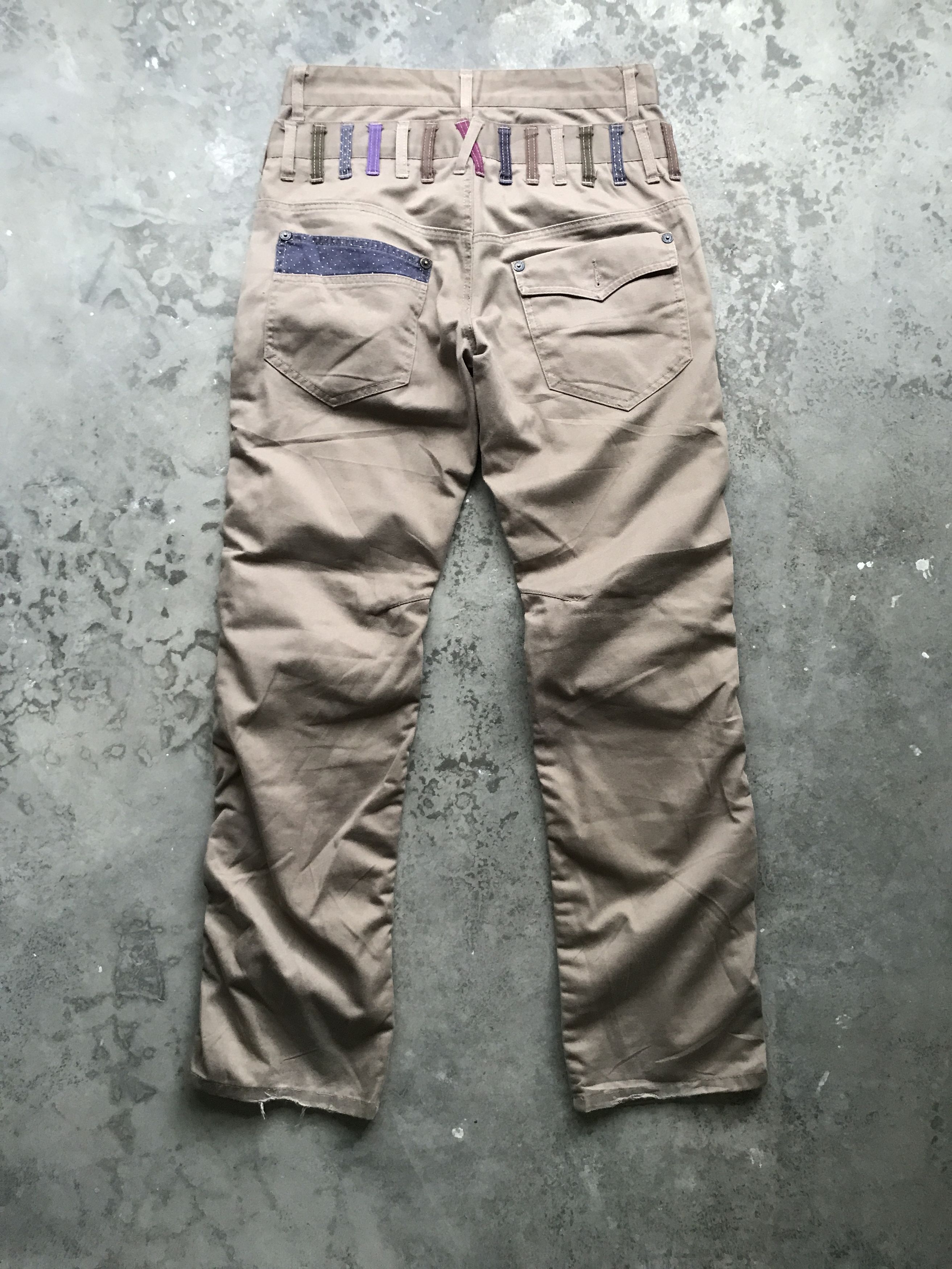 Japanese Brand × Seditionaries P23 Double Waist🔥NYLAUS JEANS Wrinkle Leg Zipper Pant Size US 30 / EU 46 - 8 Thumbnail