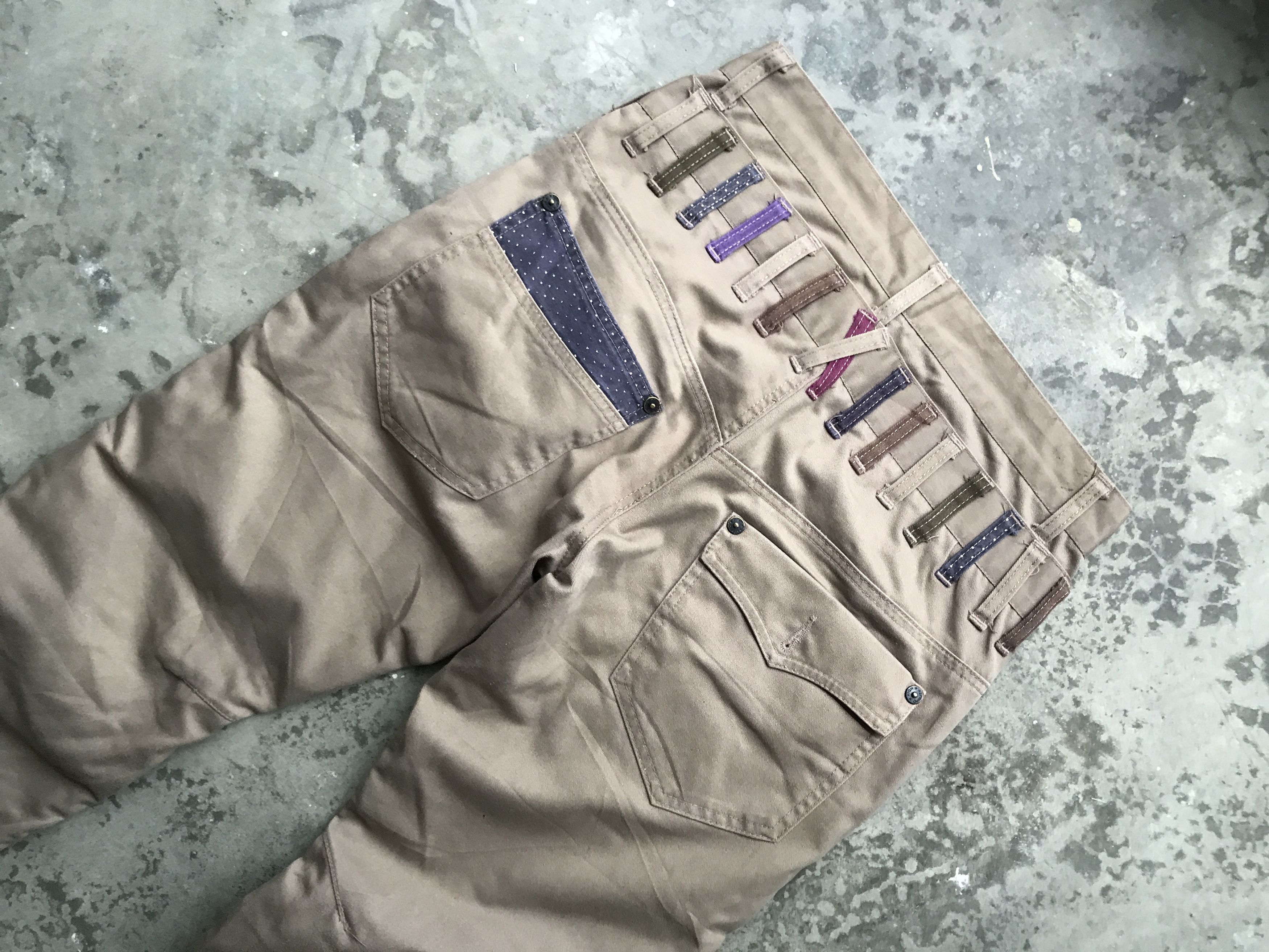 Japanese Brand × Seditionaries P23 Double Waist🔥NYLAUS JEANS Wrinkle Leg Zipper Pant Size US 30 / EU 46 - 9 Thumbnail