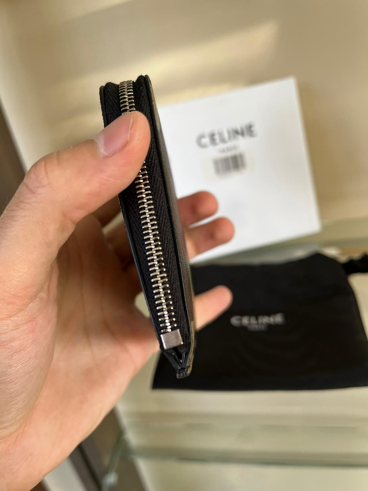 Celine Logo Zipper Purse With Card Holder in Camo Size ONE SIZE - 5 Thumbnail