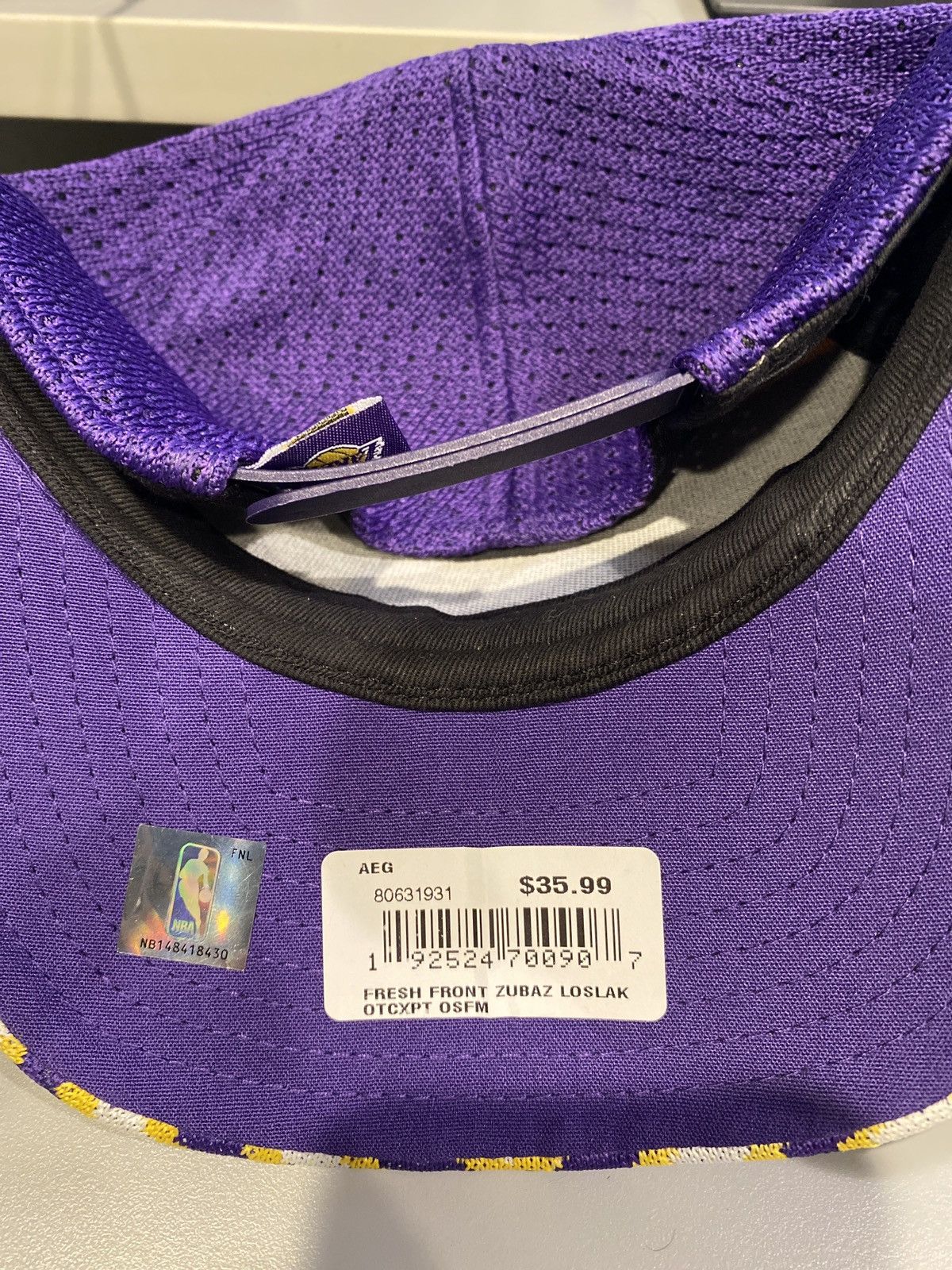 New Era × Zubaz Los Angeles Lakers SnapBack Size ONE SIZE - 6 Thumbnail