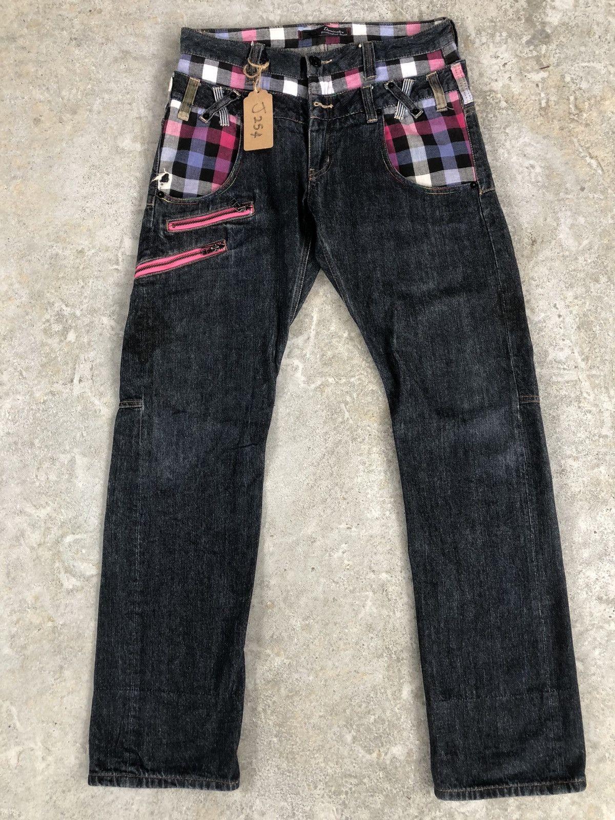 Hysteric Glamour Japanese Dominate Handcrafted Double Waist Distressed Jeans Size US 31 - 1 Thumbnail