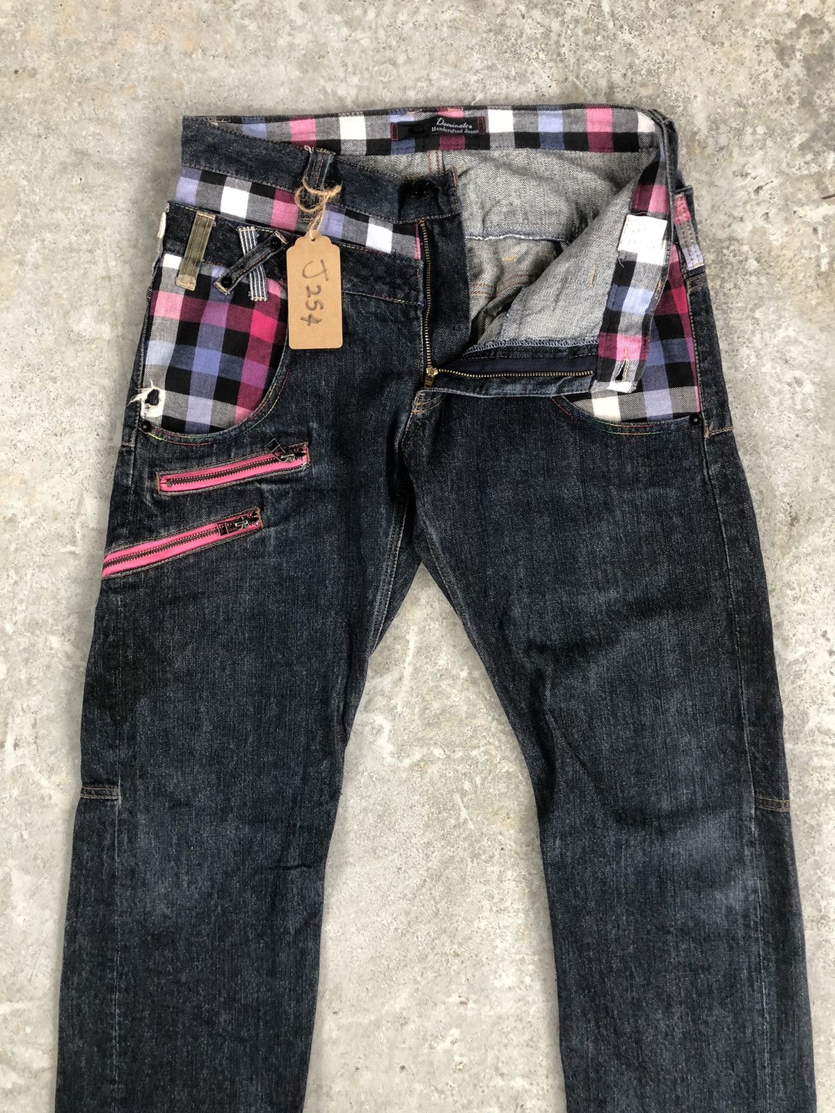 Hysteric Glamour Japanese Dominate Handcrafted Double Waist Distressed Jeans Size US 31 - 3 Thumbnail