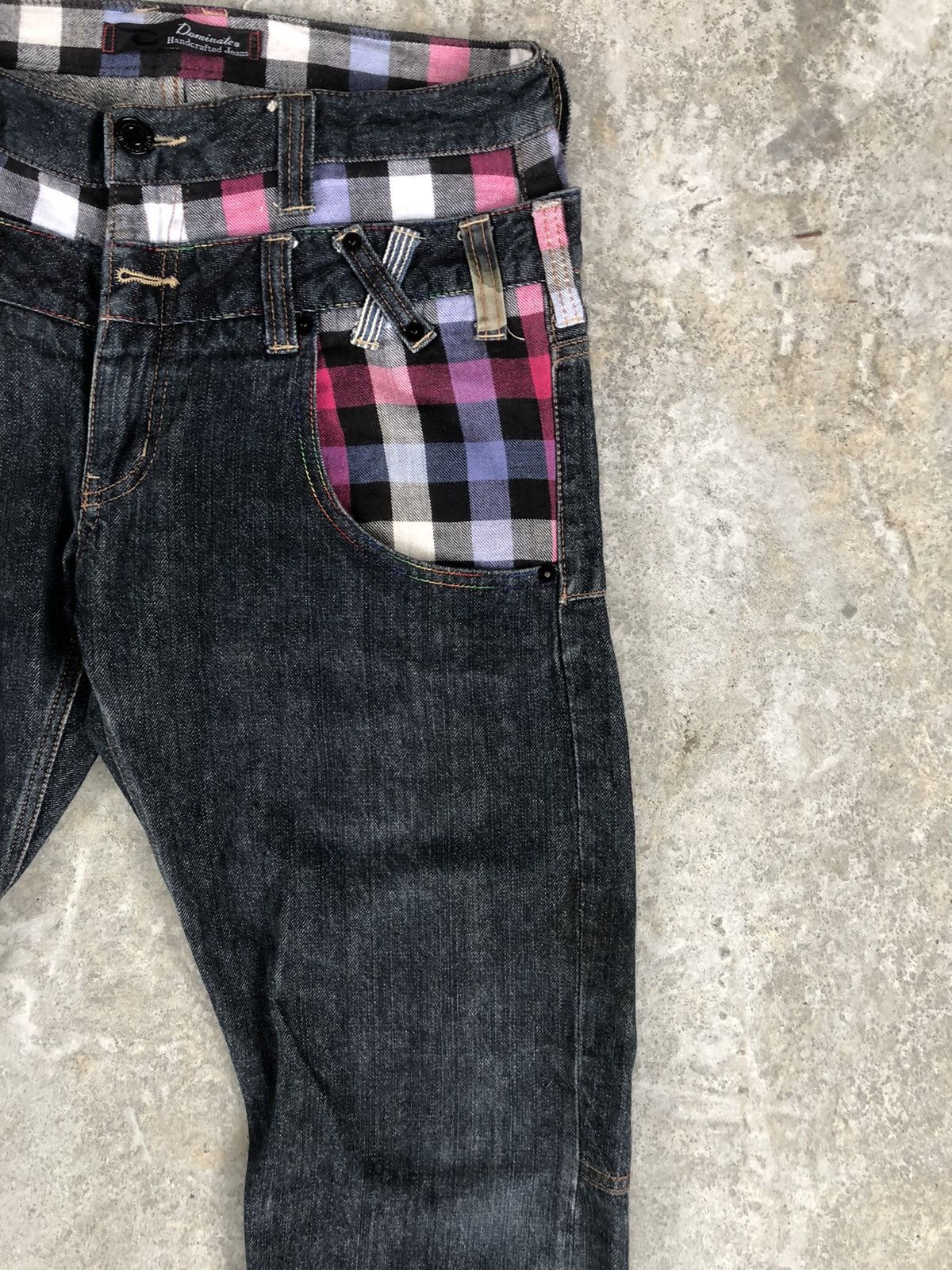 Hysteric Glamour Japanese Dominate Handcrafted Double Waist Distressed Jeans Size US 31 - 5 Thumbnail