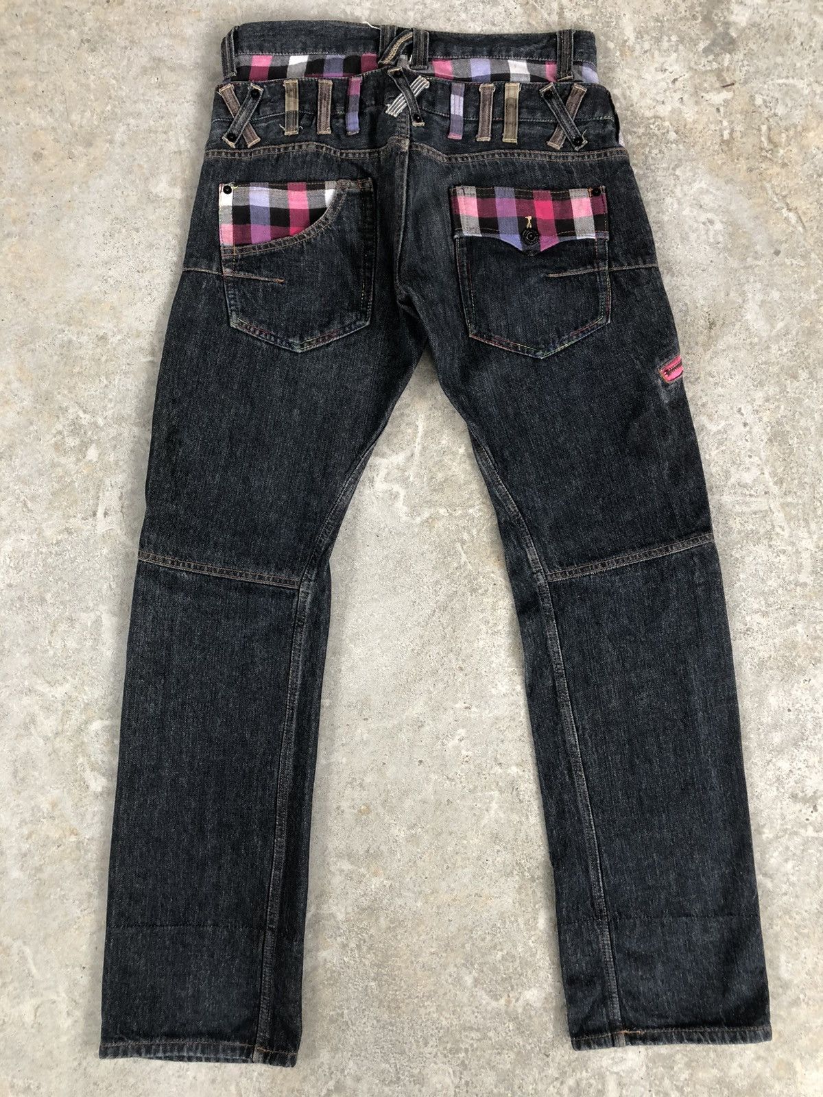 Hysteric Glamour Japanese Dominate Handcrafted Double Waist Distressed Jeans Size US 31 - 2 Thumbnail