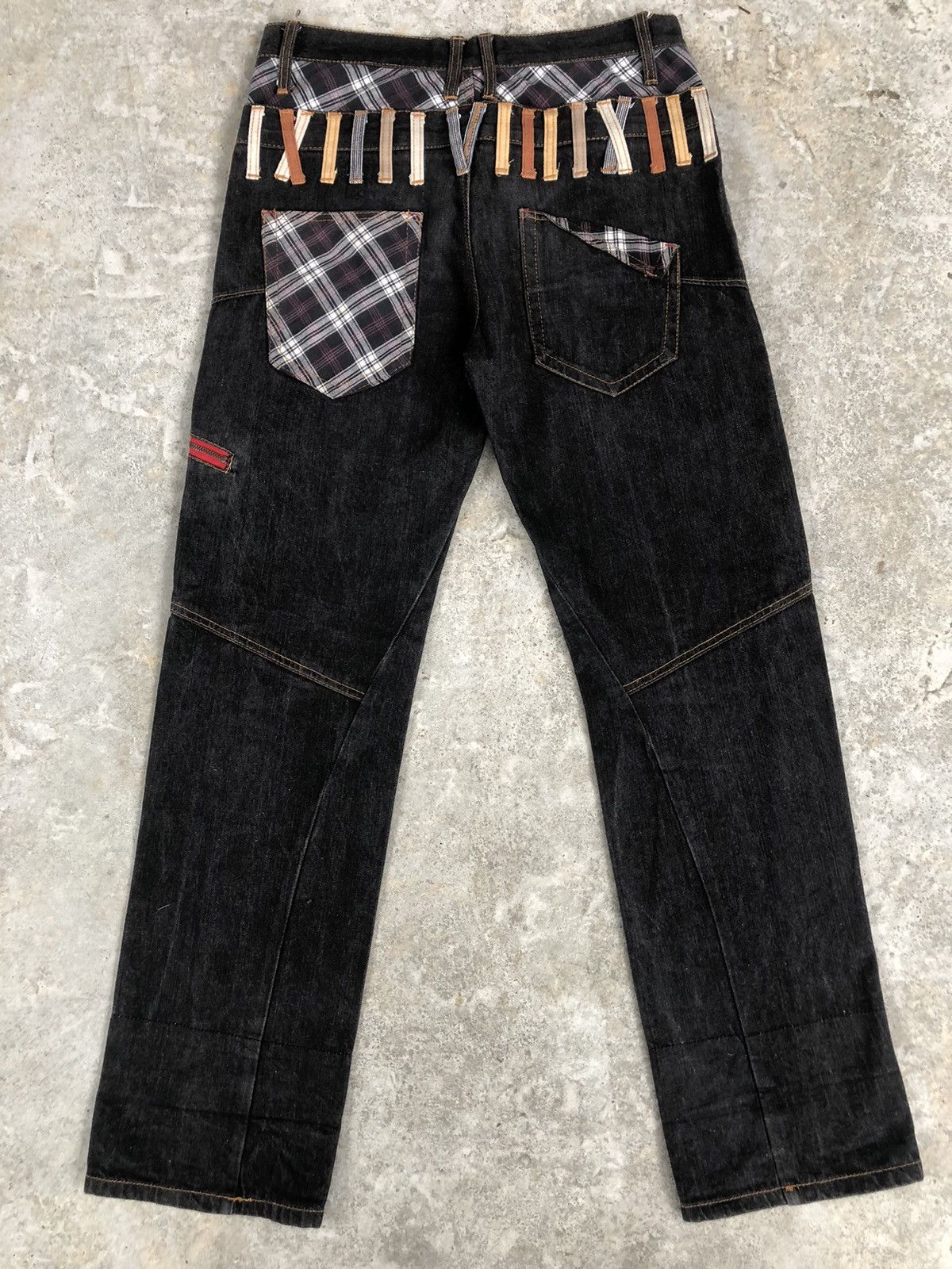 Hysteric Glamour Japanese Nylaus Double Waist Distressed Jeans Size US 32 / EU 48 - 2 Thumbnail