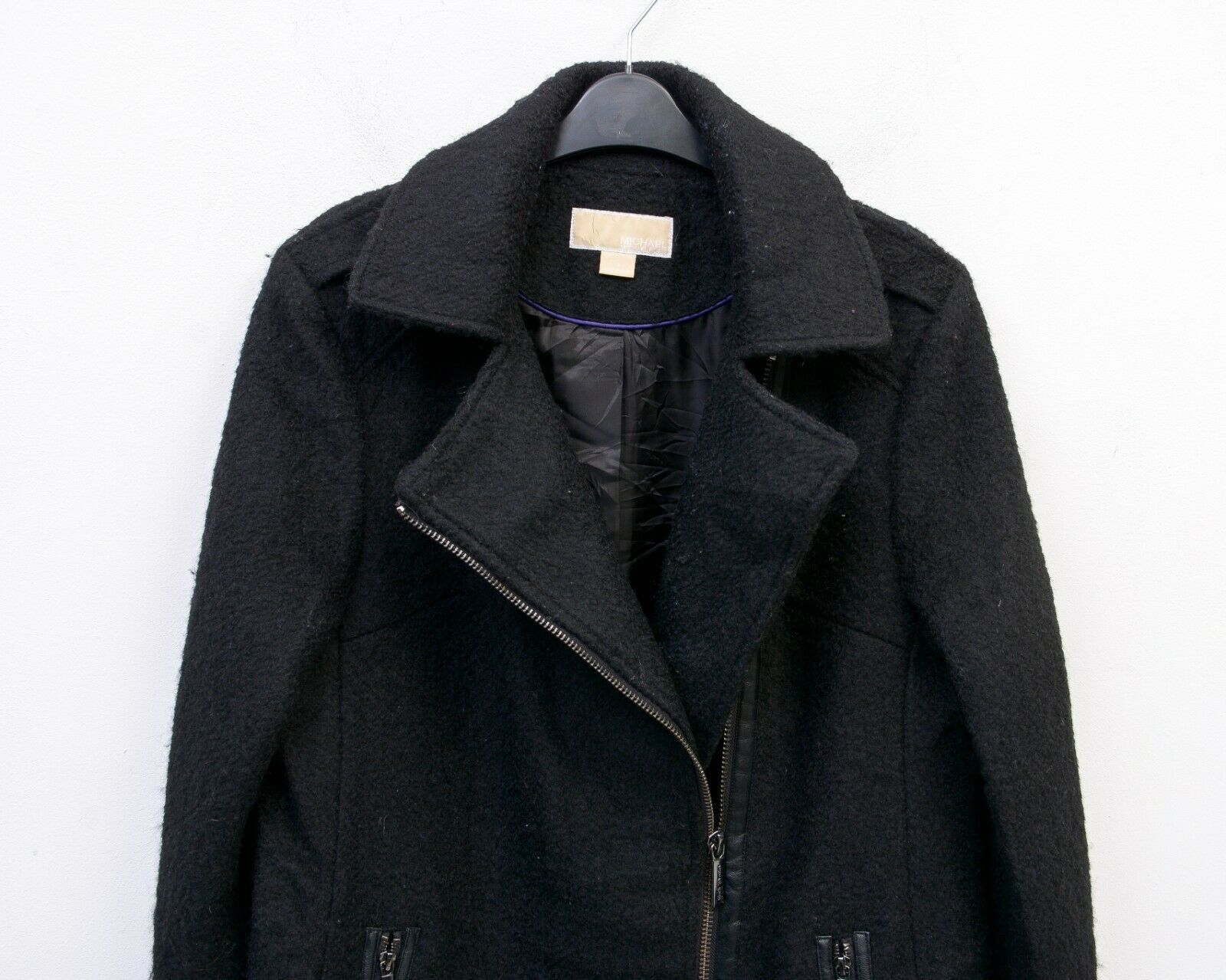 Michael Kors × Smartwool Women US 12 Wool Coat US 16 Jacket EU 44 Winter Zip Ladies Size L / US 10 / IT 46 - 4 Thumbnail