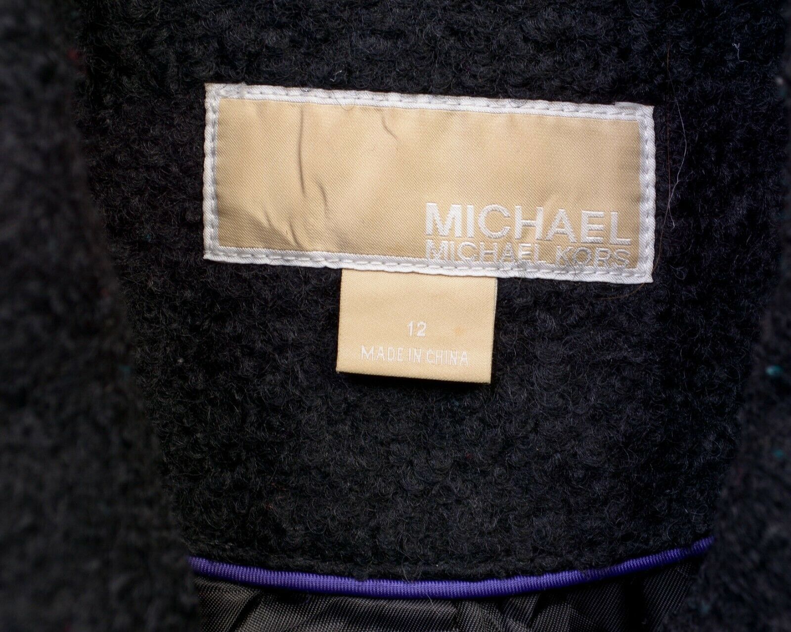Michael Kors × Smartwool Women US 12 Wool Coat US 16 Jacket EU 44 Winter Zip Ladies Size L / US 10 / IT 46 - 2 Thumbnail