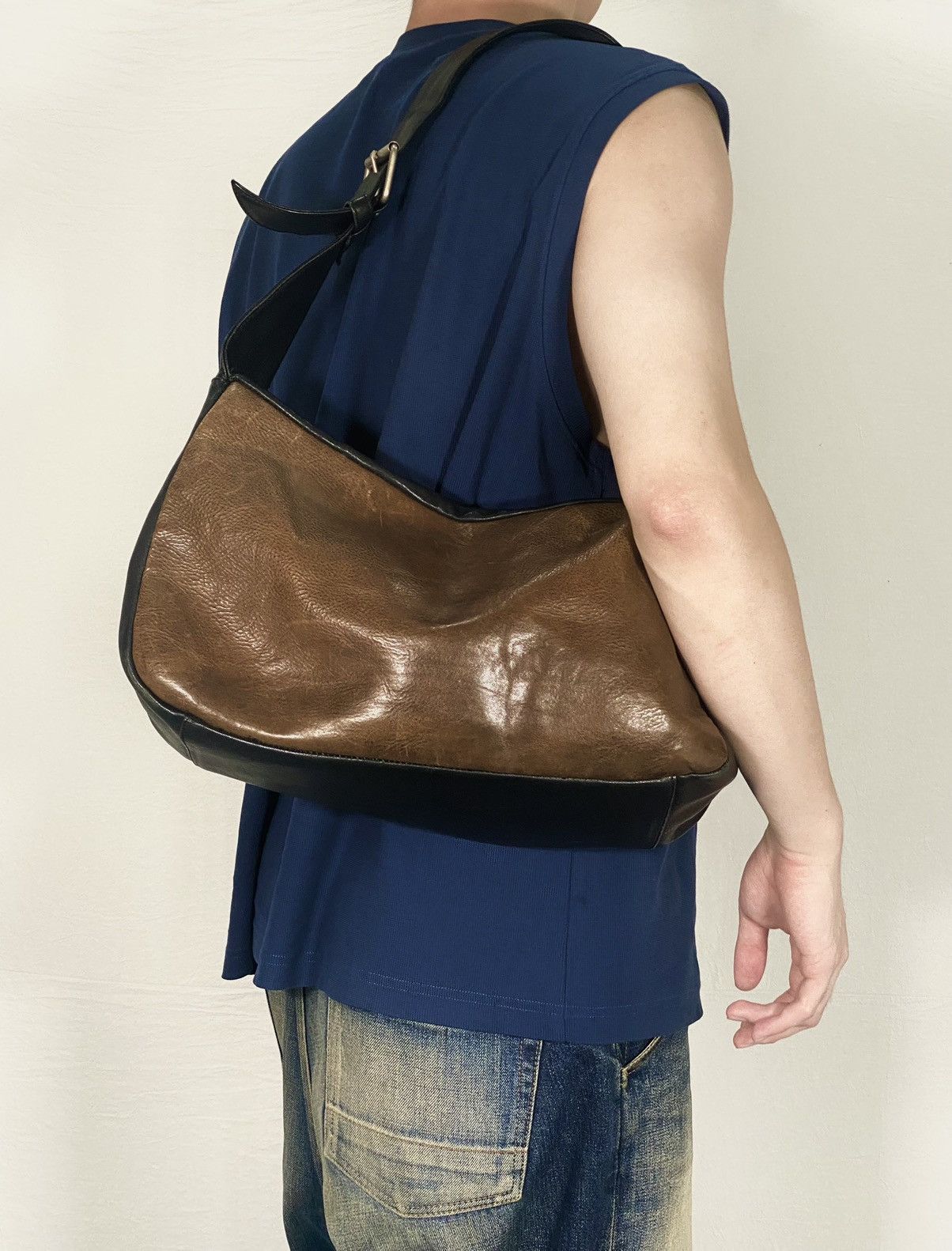 Yohji Yamamoto Yohji Yamamoto Tote Bag cuir leather | Grailed