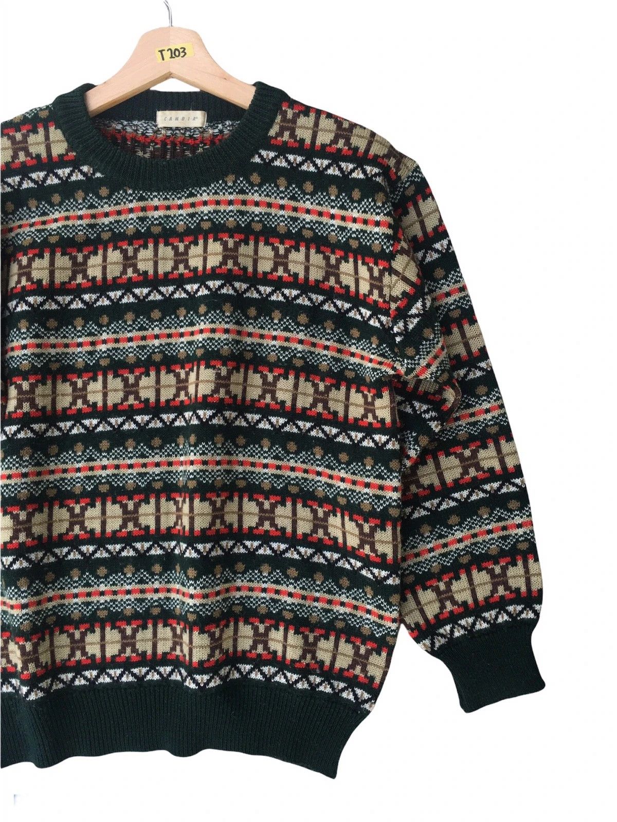 Homespun Knitwear × Other 📌C.A.M.B.I.A Canadian Sweater Knitwear Like Navajo Pattern Size US M / EU 48-50 / 2 - 1 Thumbnail