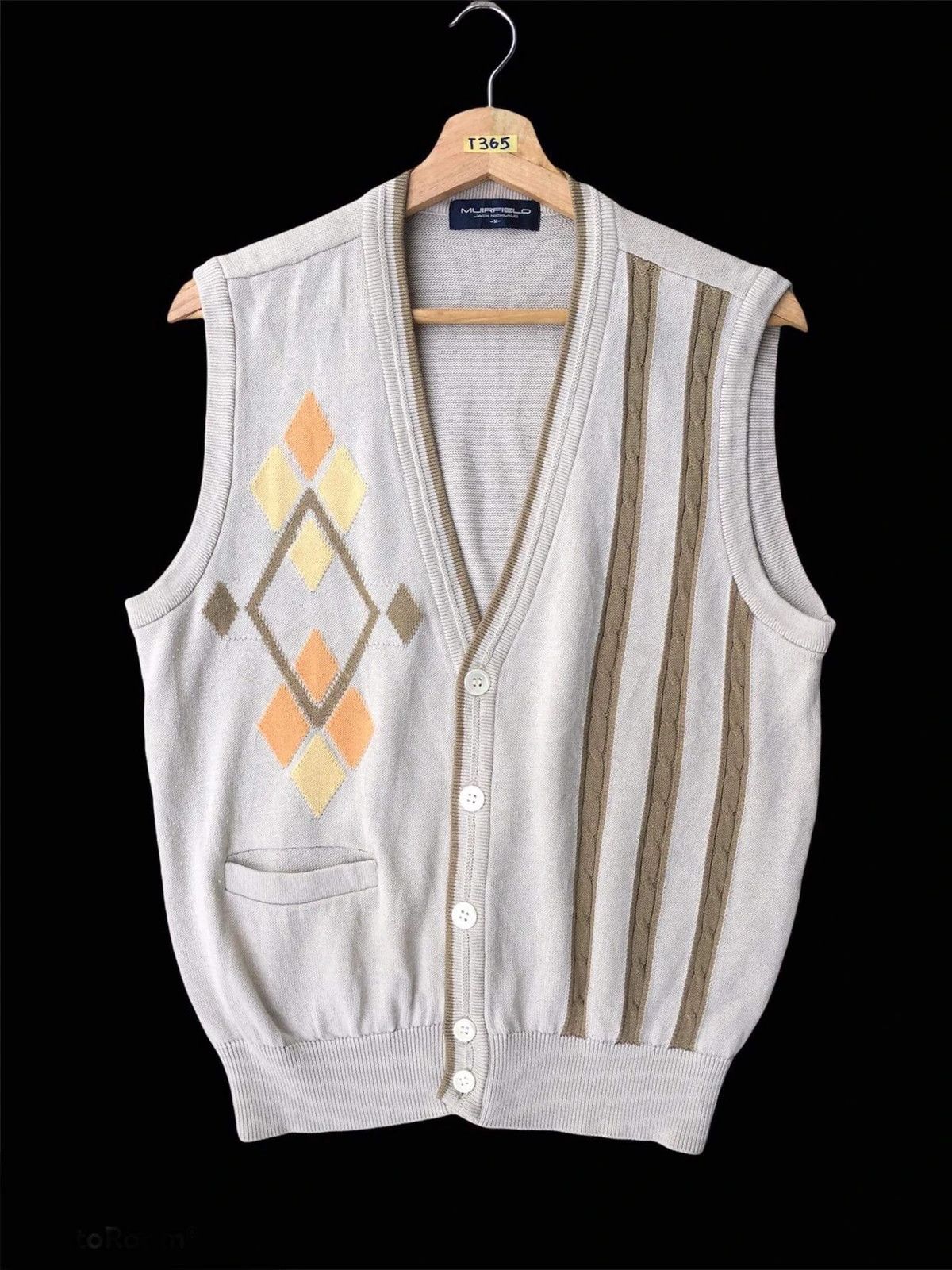Aran Isles Knitwear × Homespun Knitwear × Other 📌Aran Knit MUIRFIELD Pullover PureKnitt Cardigan Vest Size US M / EU 48-50 / 2 - 2 Thumbnail