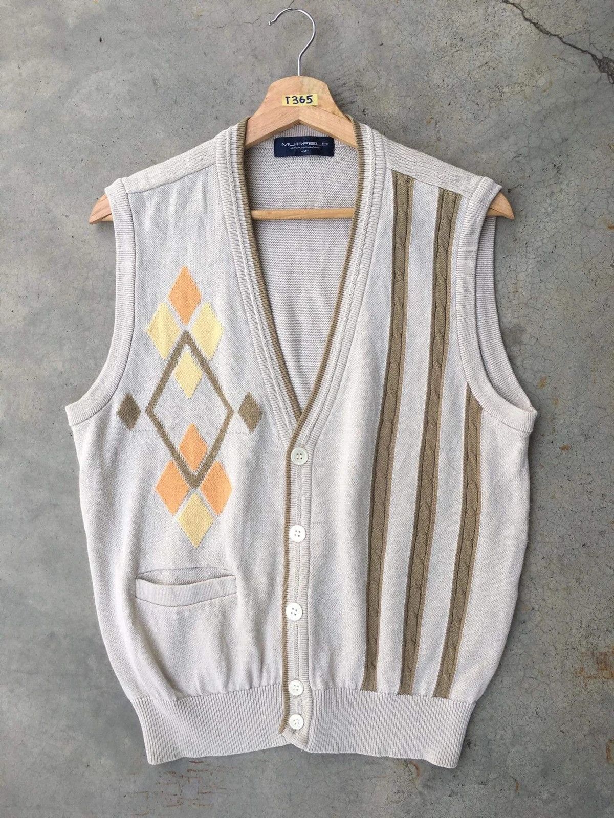 Aran Isles Knitwear × Homespun Knitwear × Other 📌Aran Knit MUIRFIELD Pullover PureKnitt Cardigan Vest Size US M / EU 48-50 / 2 - 1 Thumbnail