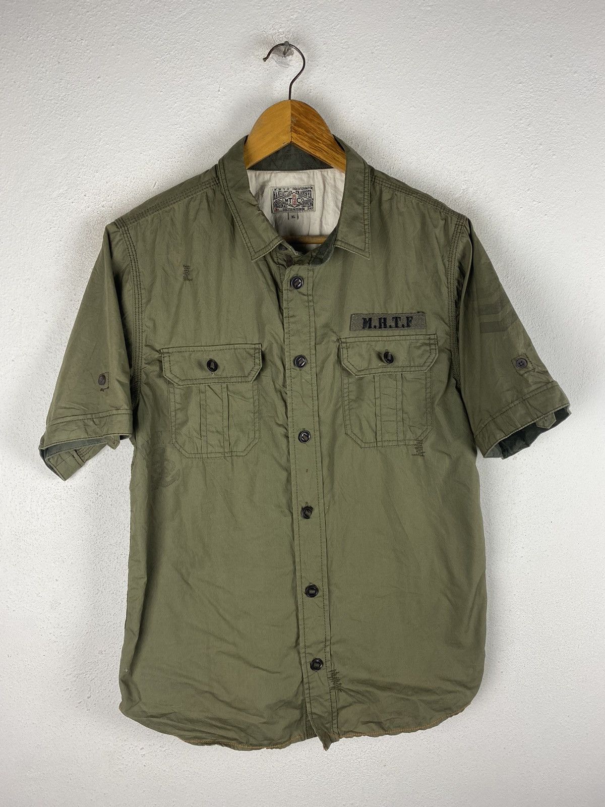 Manhattan Portage 🔥SALE🔥MANHATTAN TRASFERS MILITARY STYLE BUTTON UPS Size US L / EU 52-54 / 3 - 3 Thumbnail