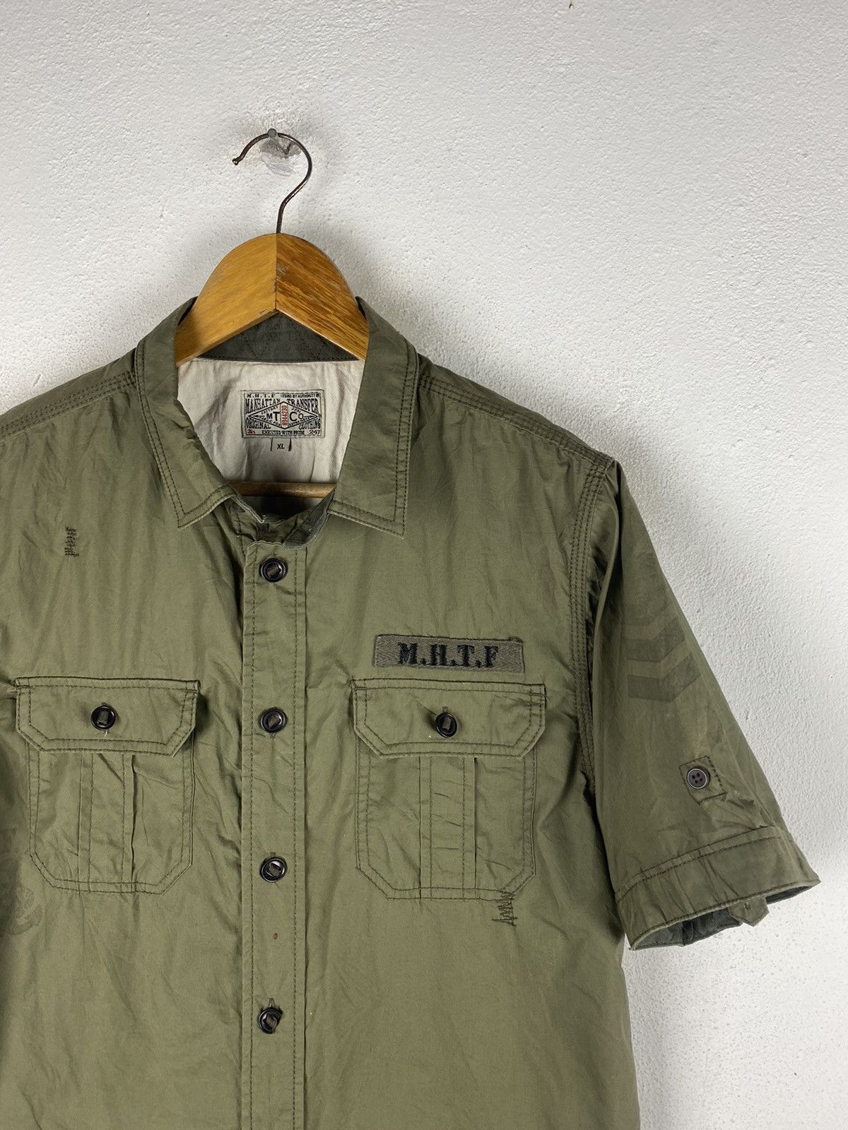 Manhattan Portage 🔥SALE🔥MANHATTAN TRASFERS MILITARY STYLE BUTTON UPS Size US L / EU 52-54 / 3 - 7 Thumbnail