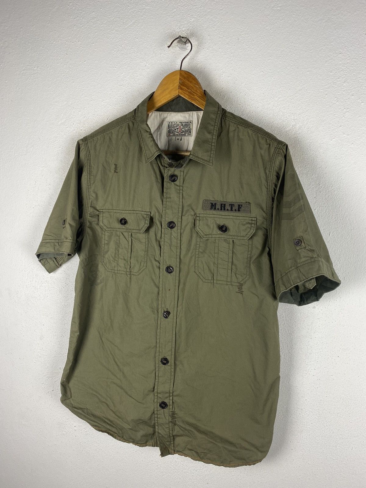 Manhattan Portage 🔥SALE🔥MANHATTAN TRASFERS MILITARY STYLE BUTTON UPS Size US L / EU 52-54 / 3 - 5 Thumbnail
