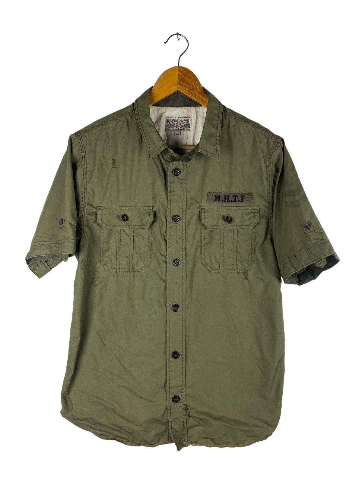 Manhattan Portage 🔥SALE🔥MANHATTAN TRASFERS MILITARY STYLE BUTTON UPS Size US L / EU 52-54 / 3 - 1 Thumbnail