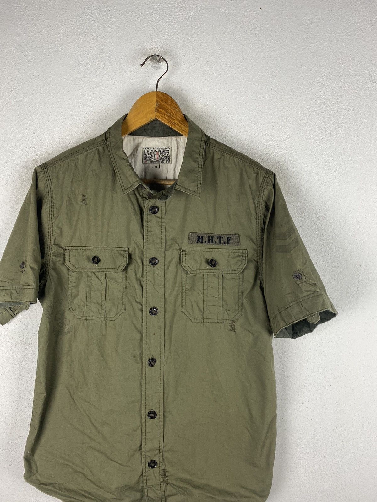 Manhattan Portage 🔥SALE🔥MANHATTAN TRASFERS MILITARY STYLE BUTTON UPS Size US L / EU 52-54 / 3 - 6 Thumbnail