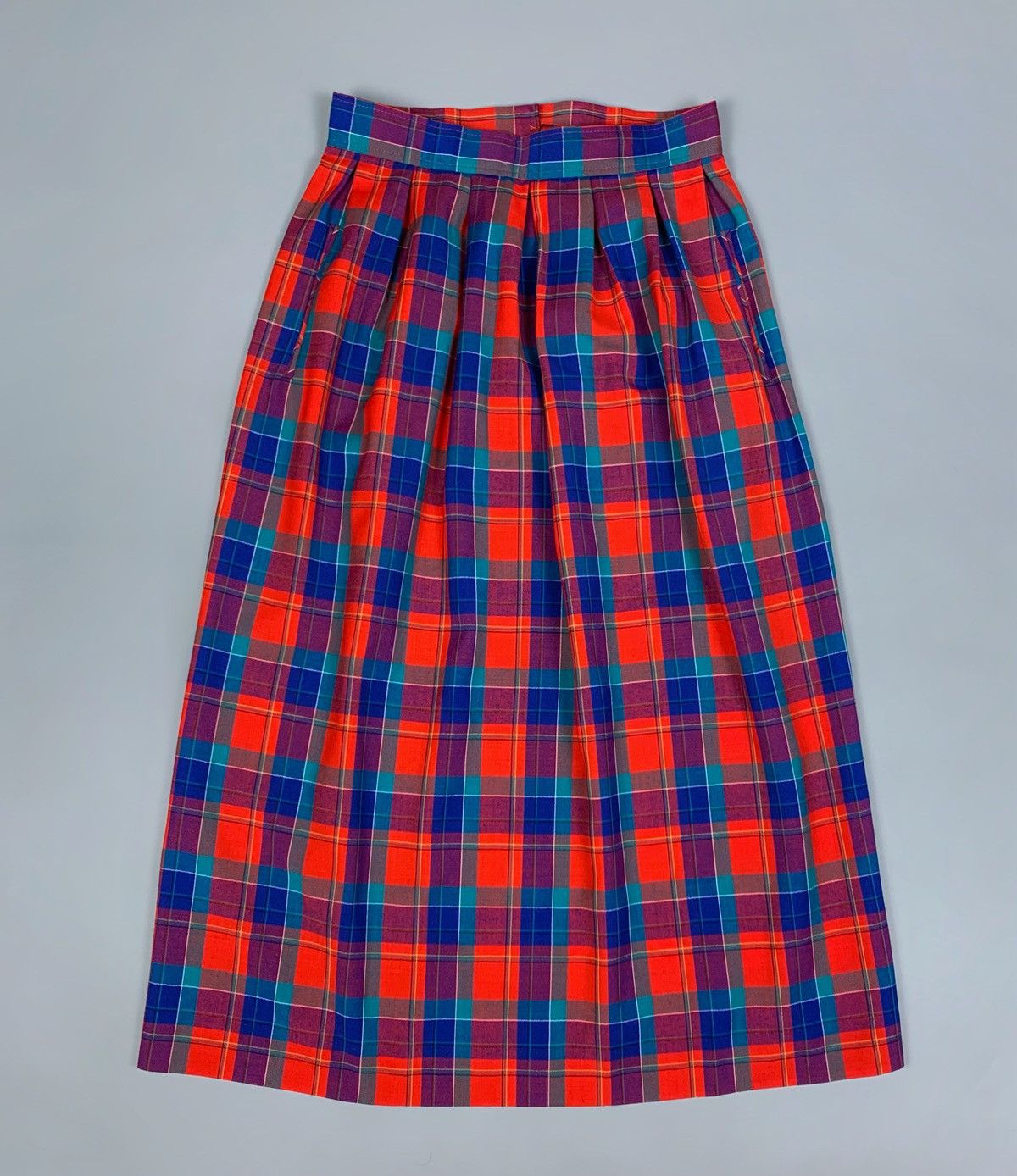 Pendleton Vintage Pendleton Wool Plaid Pleated Skirt Made USA Size 6 Size 28" / US 6 / IT 42 - 1 Thumbnail