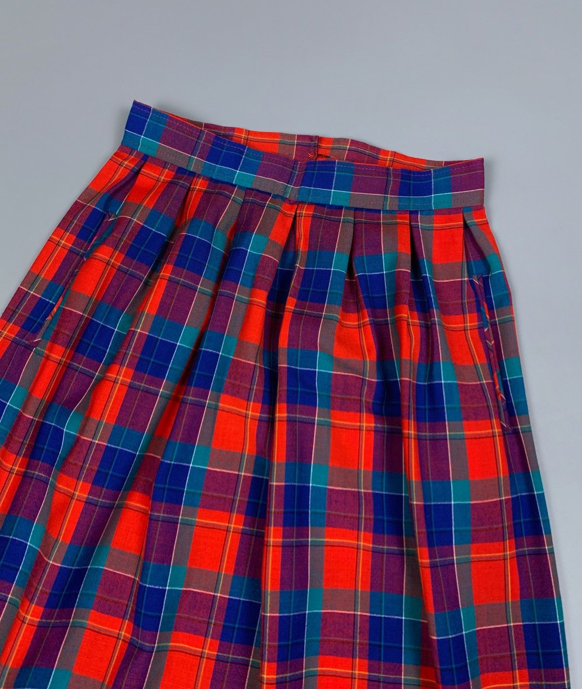 Pendleton Vintage Pendleton Wool Plaid Pleated Skirt Made USA Size 6 Size 28" / US 6 / IT 42 - 3 Thumbnail