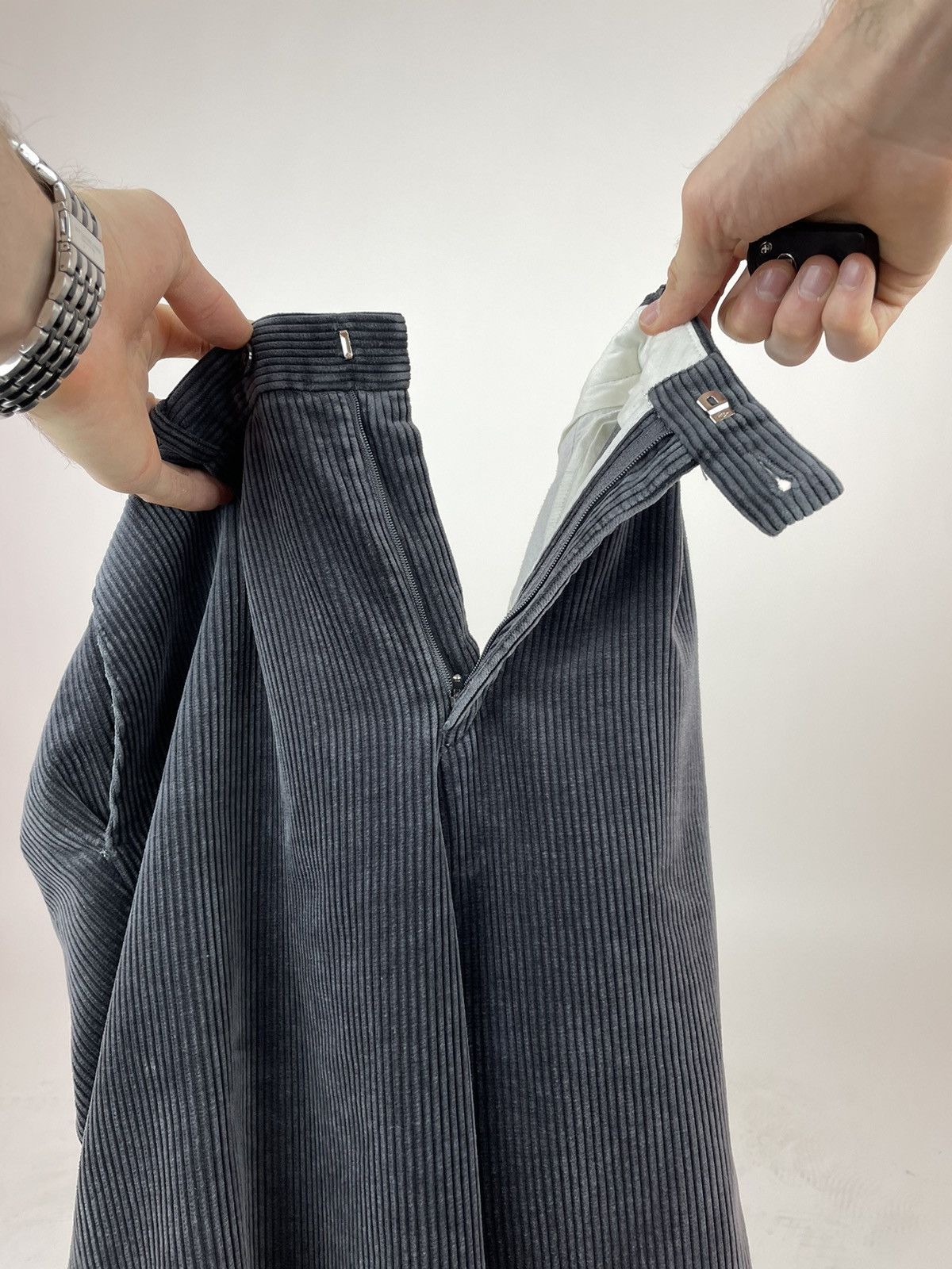 Vintage VELVET GRAY TROUSERS PANTS COMET Mens size 33 Size US 34 / EU 50 - 9 Thumbnail