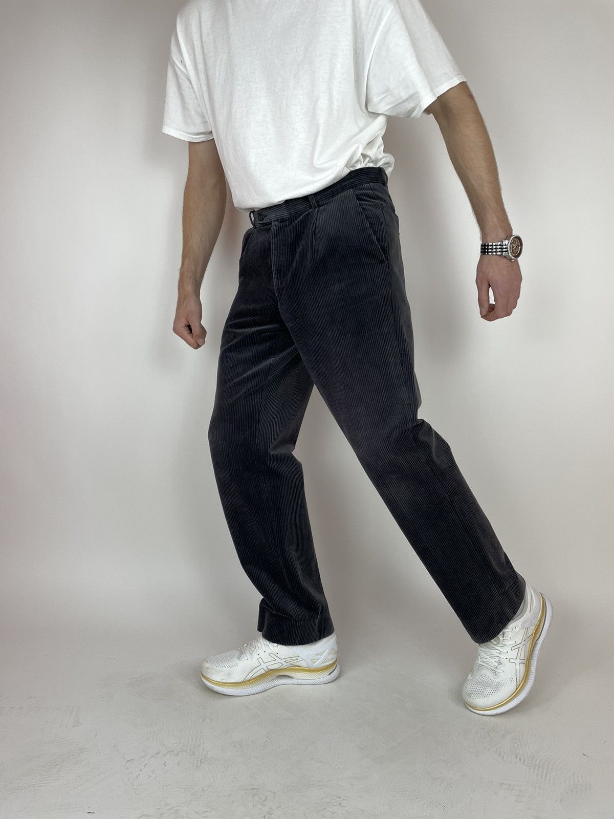 Vintage VELVET GRAY TROUSERS PANTS COMET Mens size 33 Size US 34 / EU 50 - 6 Thumbnail