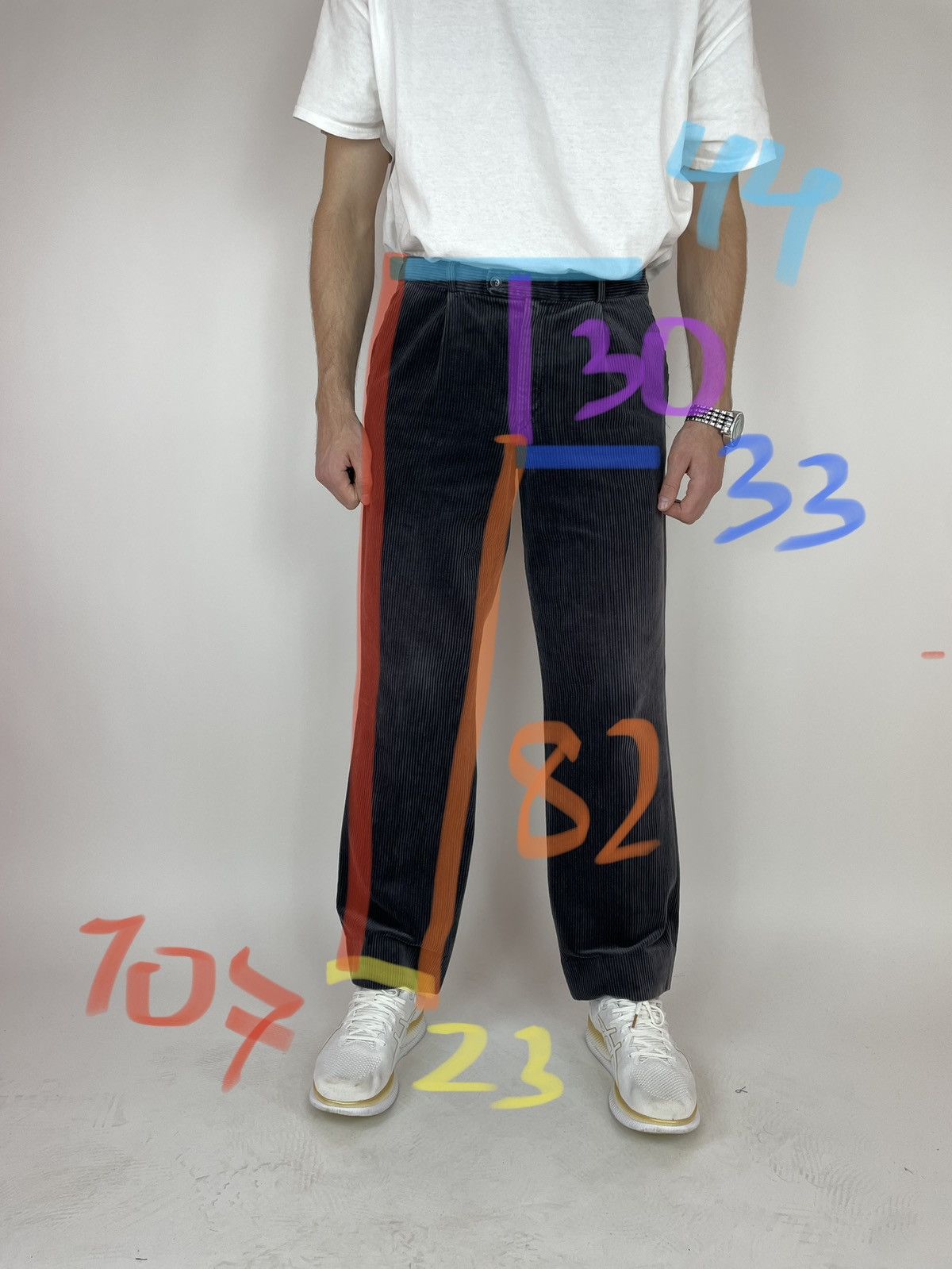 Vintage VELVET GRAY TROUSERS PANTS COMET Mens size 33 Size US 34 / EU 50 - 12 Thumbnail