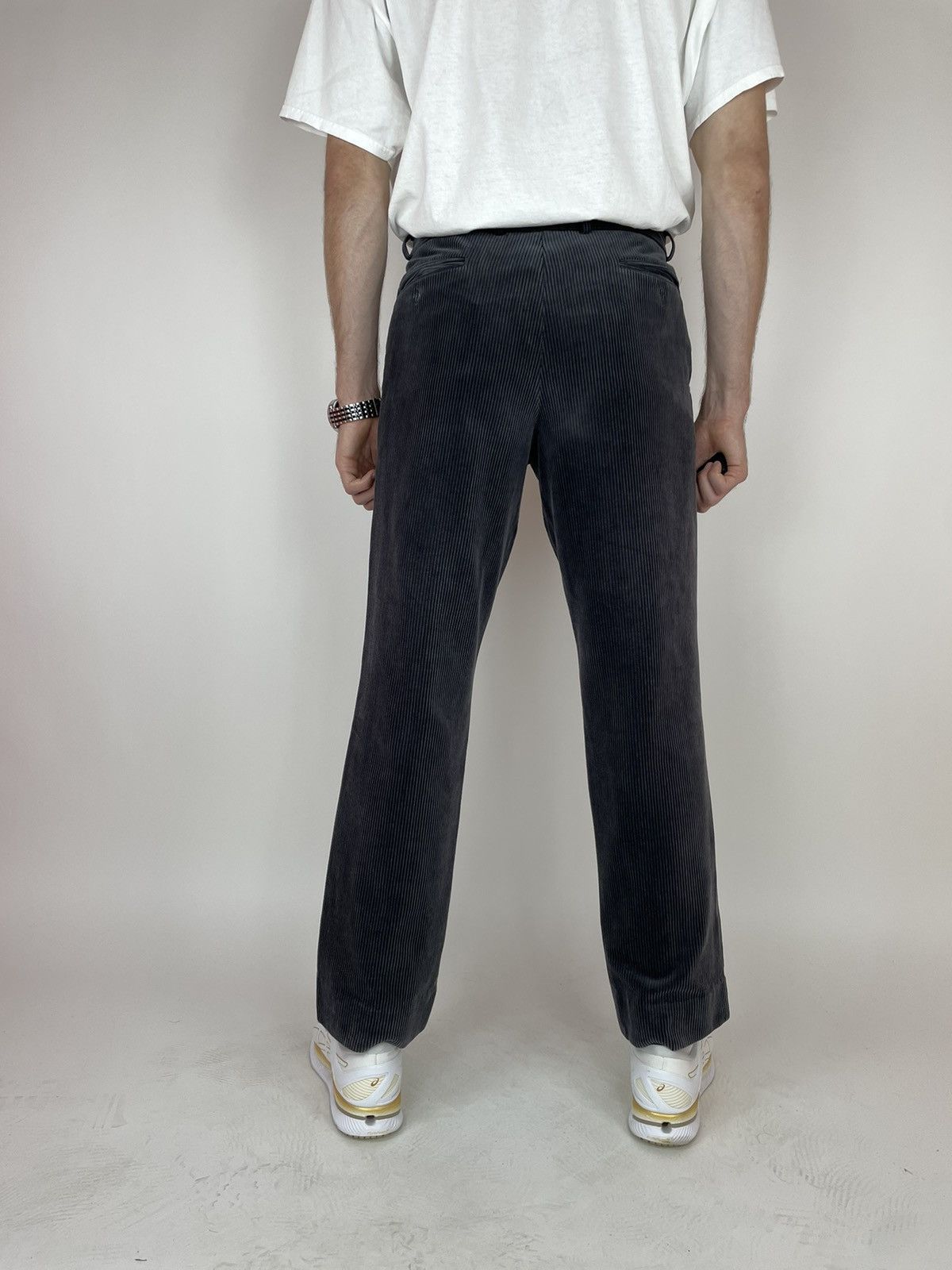 Vintage VELVET GRAY TROUSERS PANTS COMET Mens size 33 Size US 34 / EU 50 - 8 Thumbnail