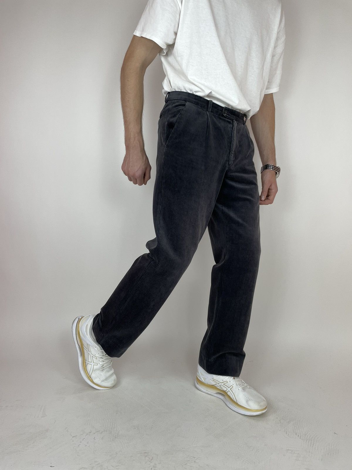 Vintage VELVET GRAY TROUSERS PANTS COMET Mens size 33 Size US 34 / EU 50 - 7 Thumbnail