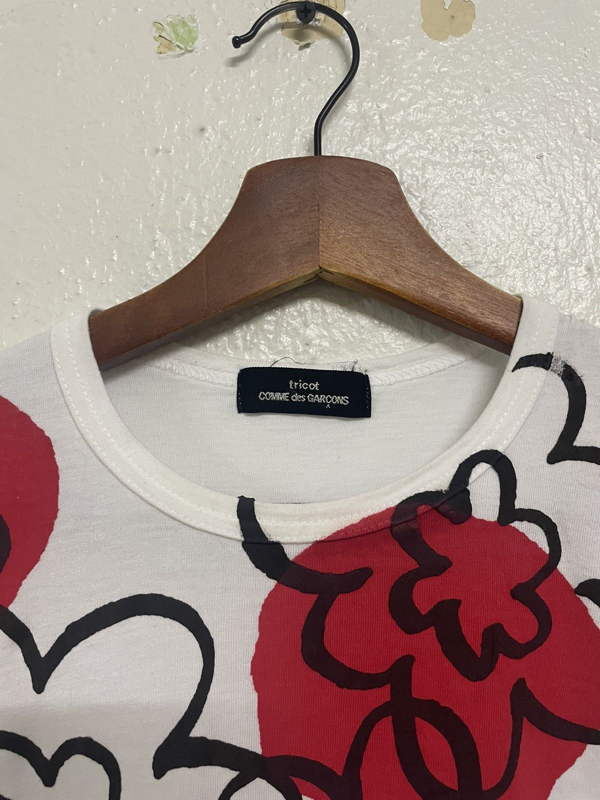 Comme des Garcons × Tricot Comme des Garcons × Vintage 90s Cdg Tricot Floral Tee Size S / US 4 / IT 40 - 3 Thumbnail