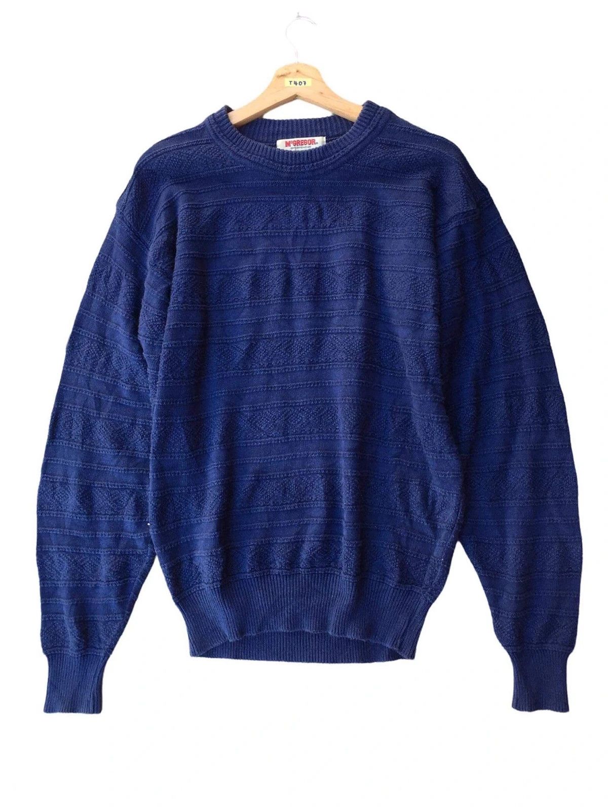Homespun Knitwear × Vintage 📌MCGREGOR Sportware Pureknit Pullover Stripe Knitt Pattern Size US M / EU 48-50 / 2 - 3 Thumbnail