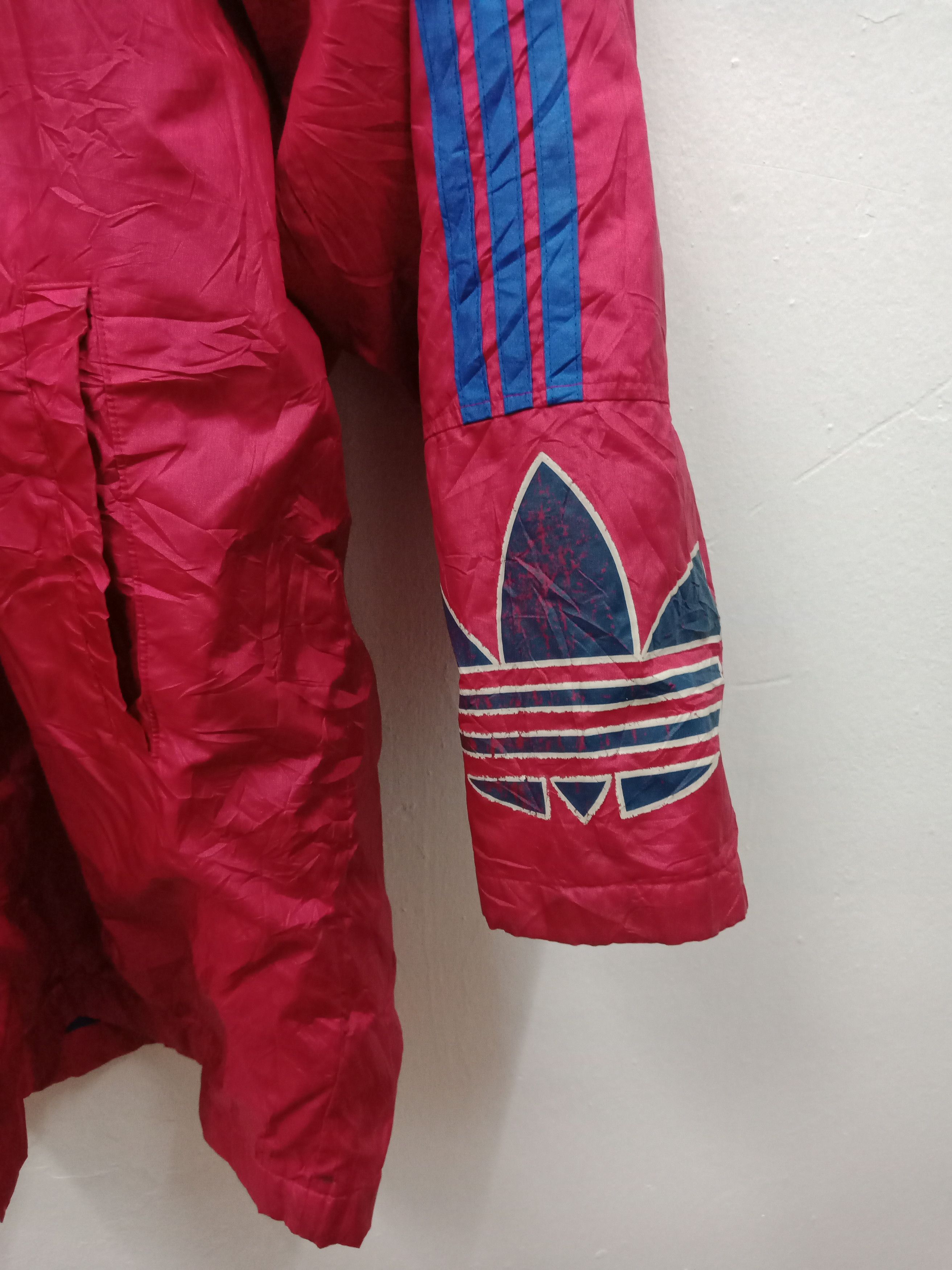 Adidas 90s Adidas Jaspo Trefoil Spell Out Fleece Lining Size US XL / EU 56 / 4 - 6 Thumbnail