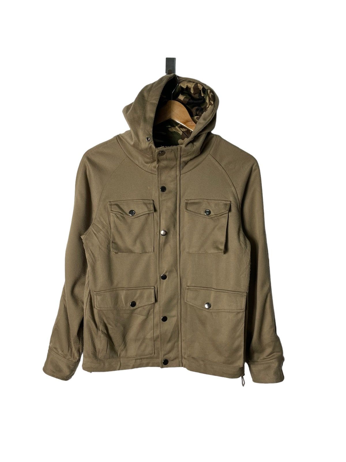 Beams Multipocket Utility Zipper Hoodie Jacket