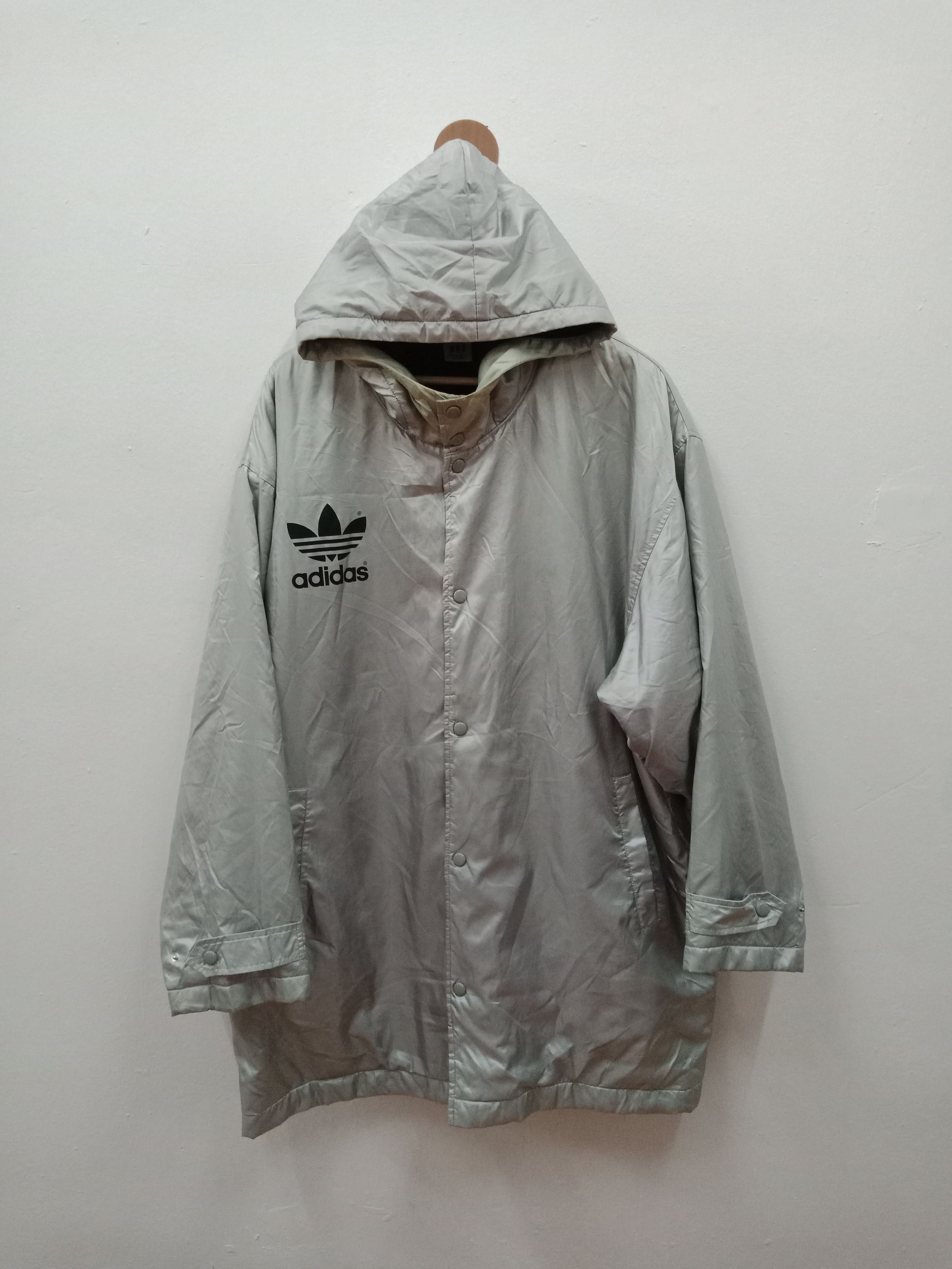 Adidas Adidas Jaspo Big Logo Spell Out Lining Fleece Size US XL / EU 56 / 4 - 2 Thumbnail