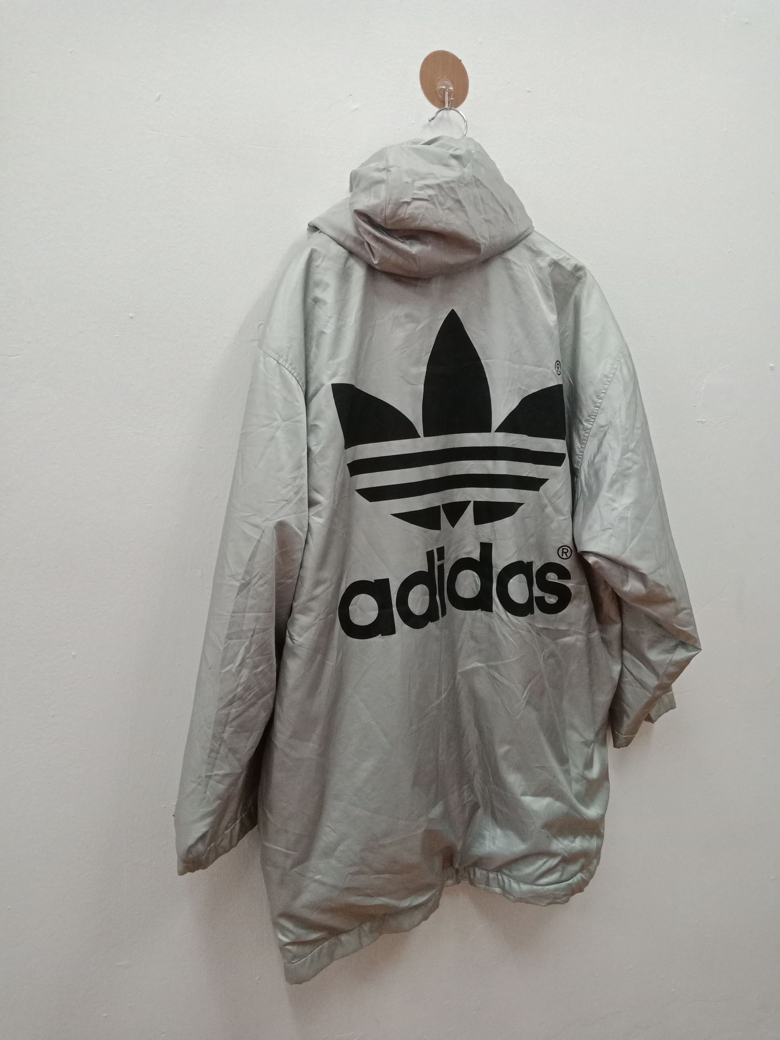 Adidas Adidas Jaspo Big Logo Spell Out Lining Fleece Size US XL / EU 56 / 4 - 5 Thumbnail