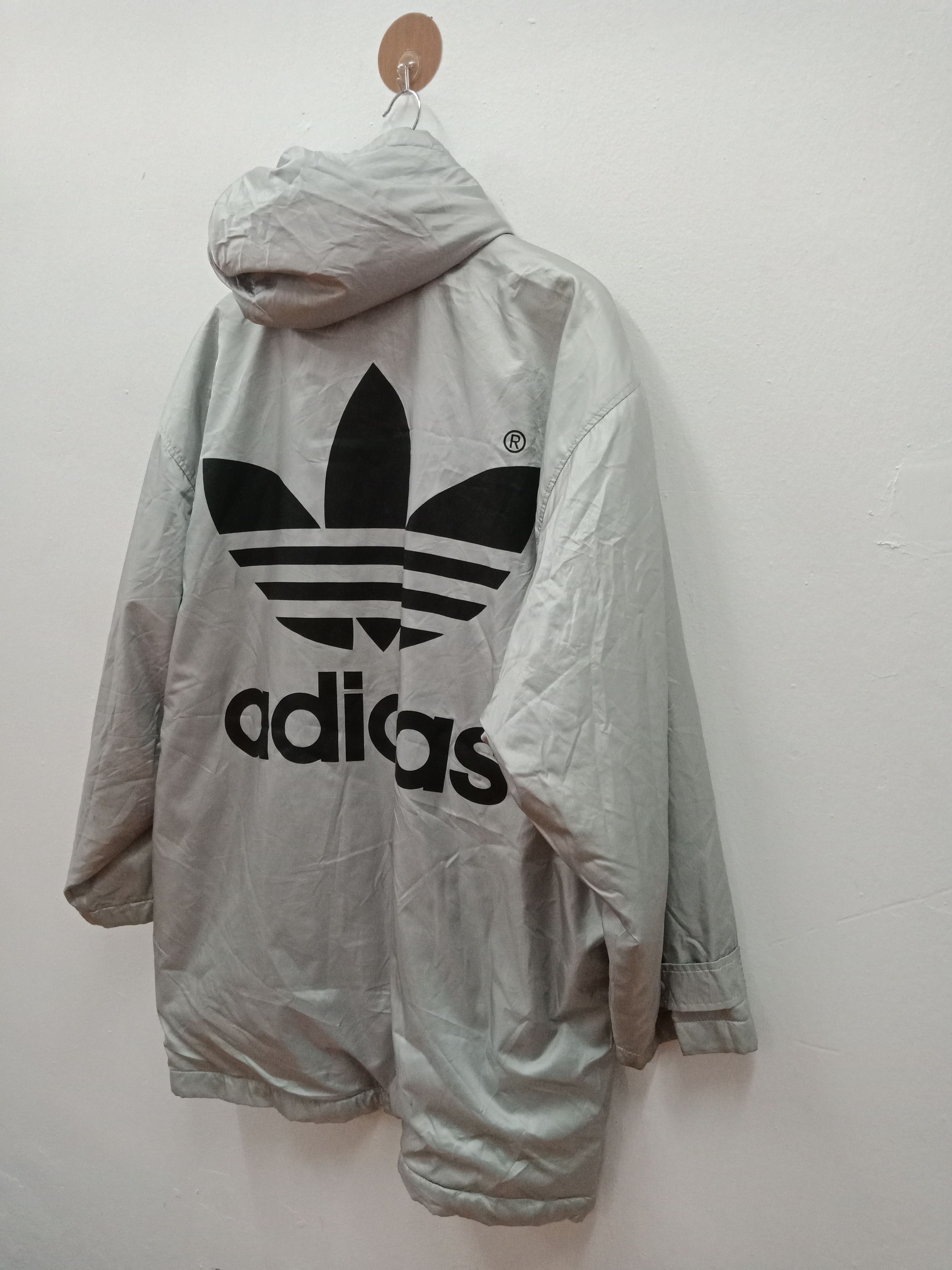 Adidas Adidas Jaspo Big Logo Spell Out Lining Fleece Size US XL / EU 56 / 4 - 4 Thumbnail