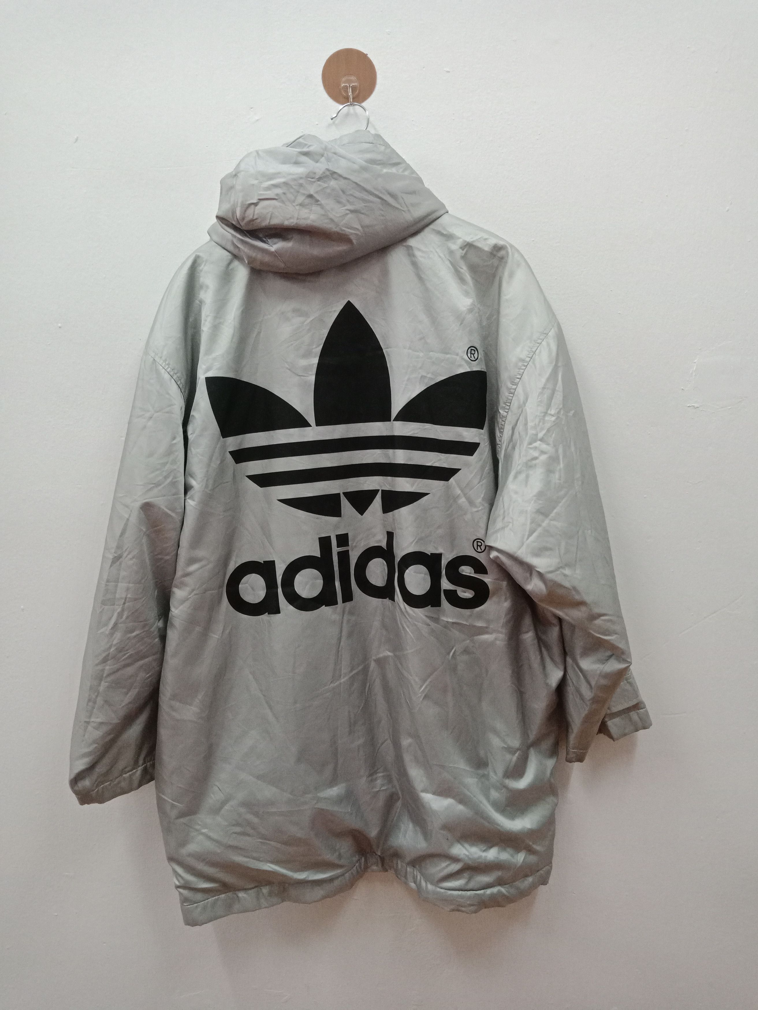 Adidas Adidas Jaspo Big Logo Spell Out Lining Fleece Size US XL / EU 56 / 4 - 1 Thumbnail