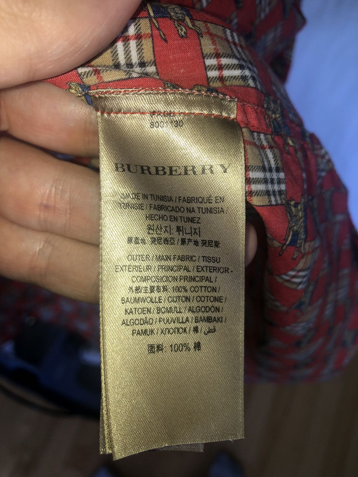 Burberry Burberry monogram logo shirt Size US S / EU 44-46 / 1 - 7 Thumbnail