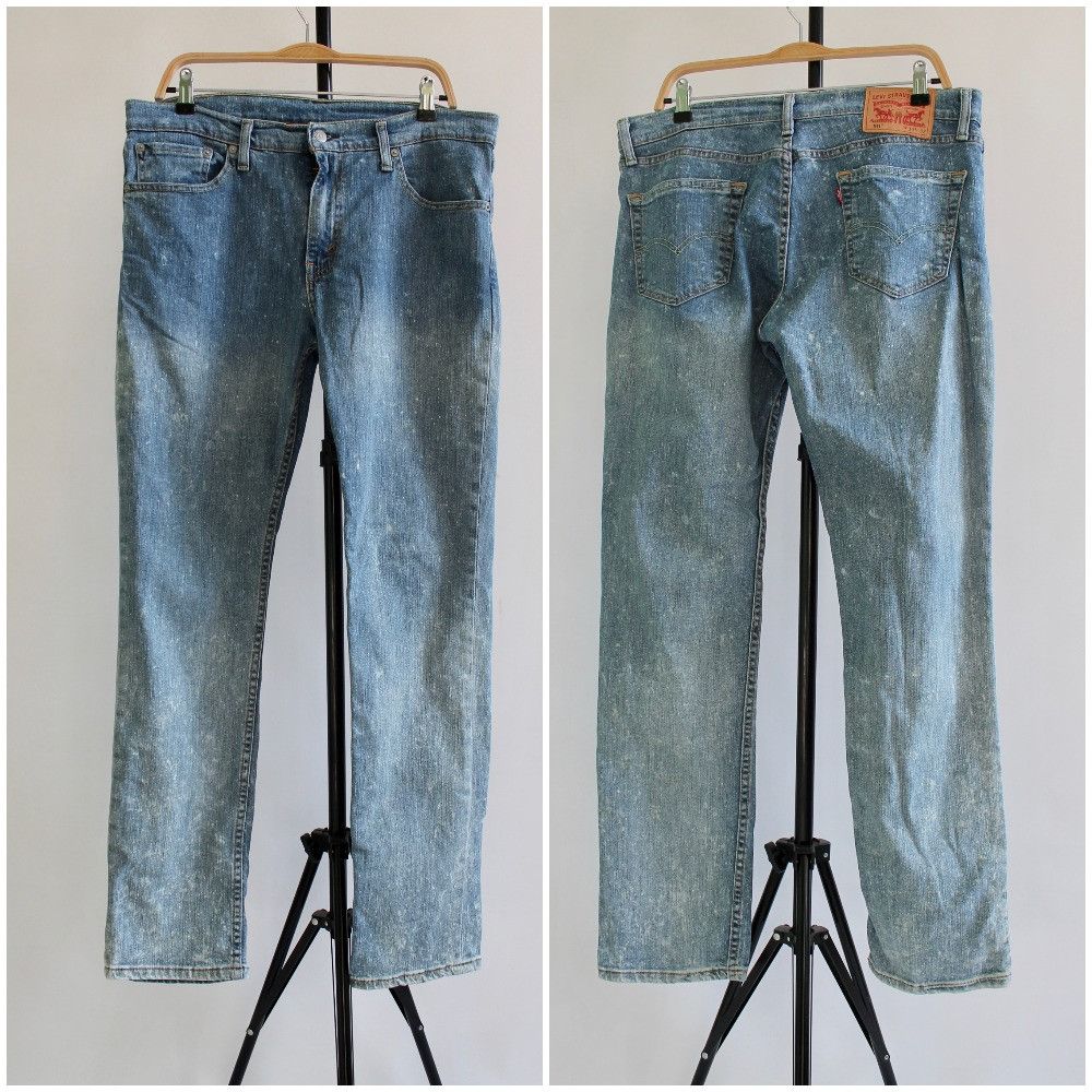Levi's Levis 511 Washed Stretch Denim Pants w 34 i 32 Size US 34 / EU 50 - 1 Thumbnail